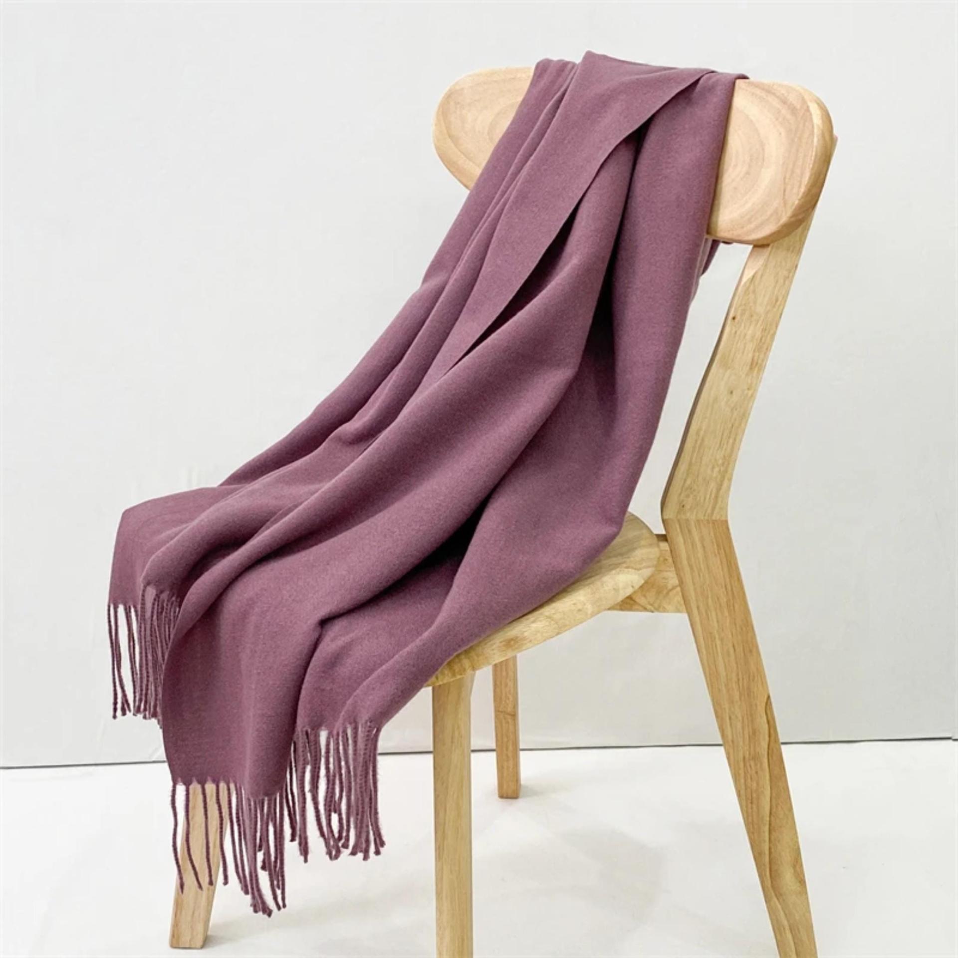 Purple Pashmina, Blanket Shawl - Lightweight Wide Scarf and Wrap