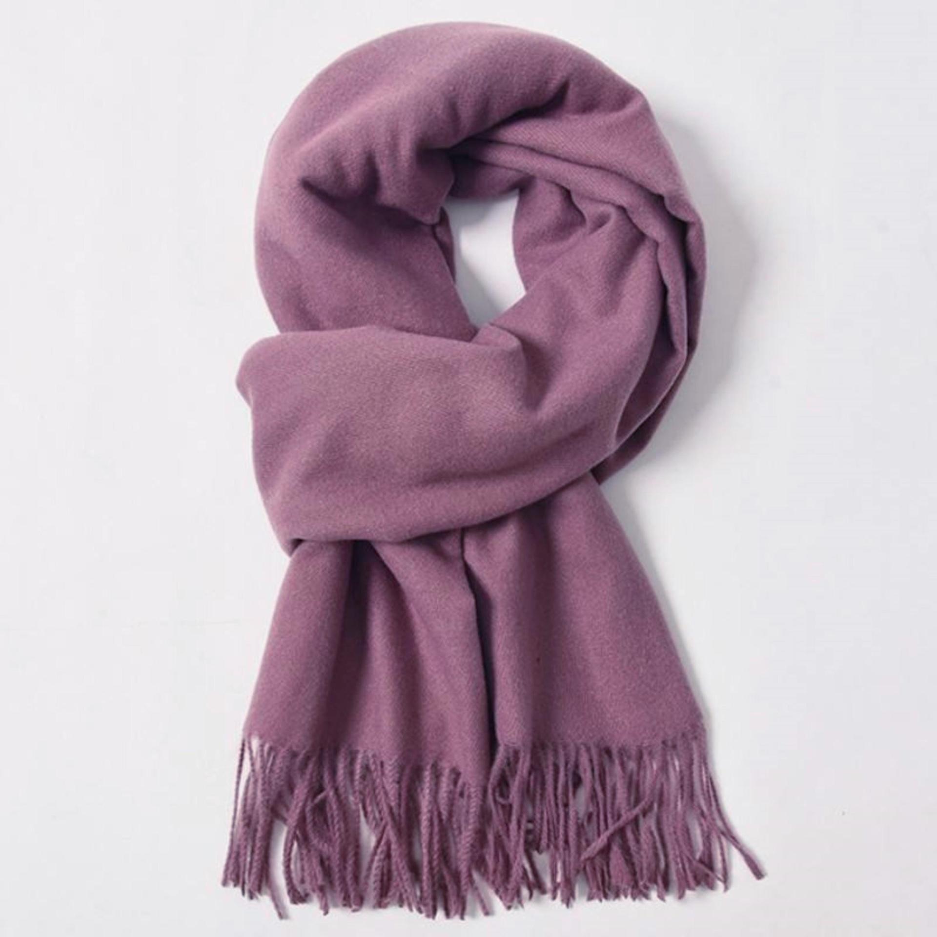 Purple Pashmina, Blanket Shawl - Lightweight Wide Scarf and Wrap