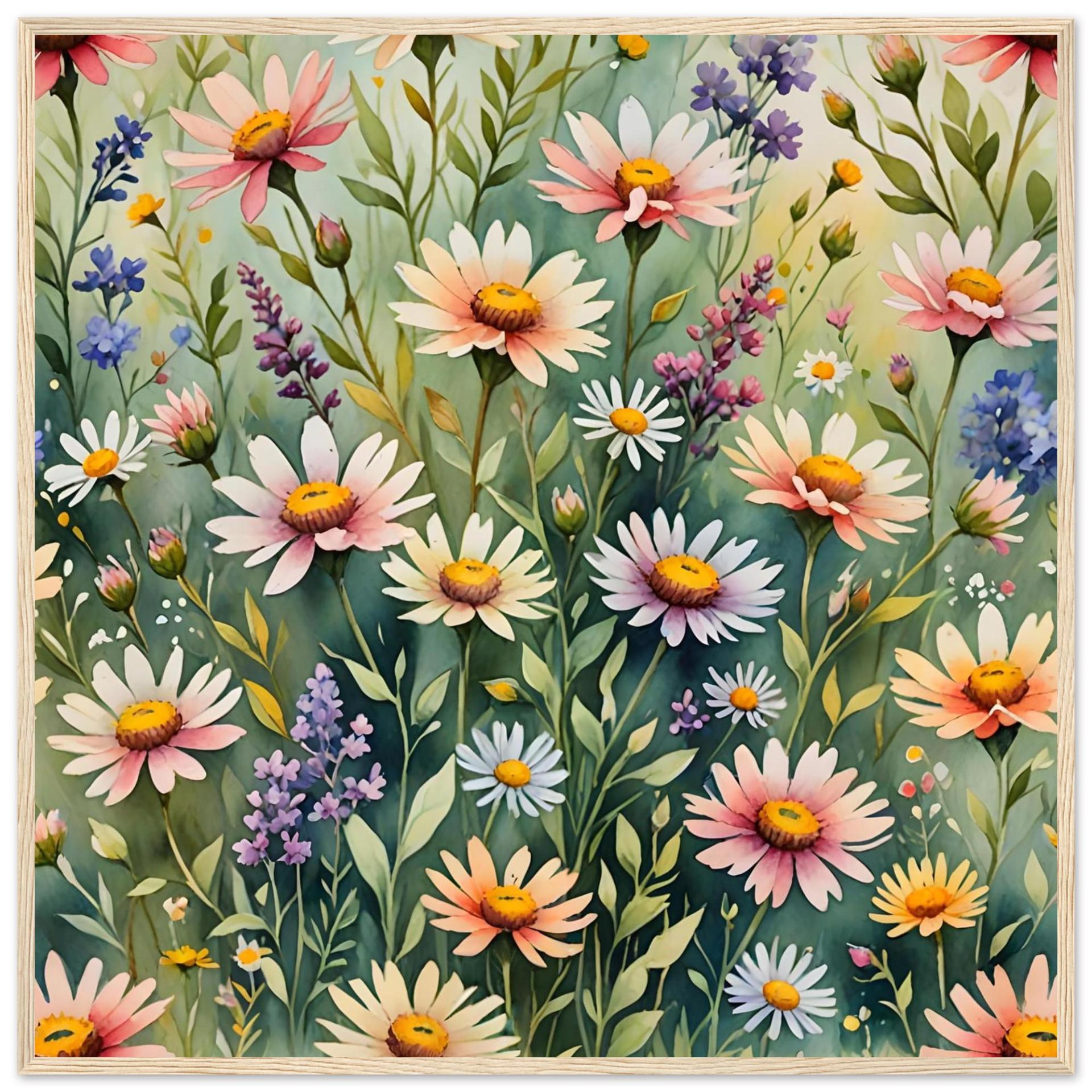 Floral Print - Framed or Unframed - Original Art - Print on Paper
