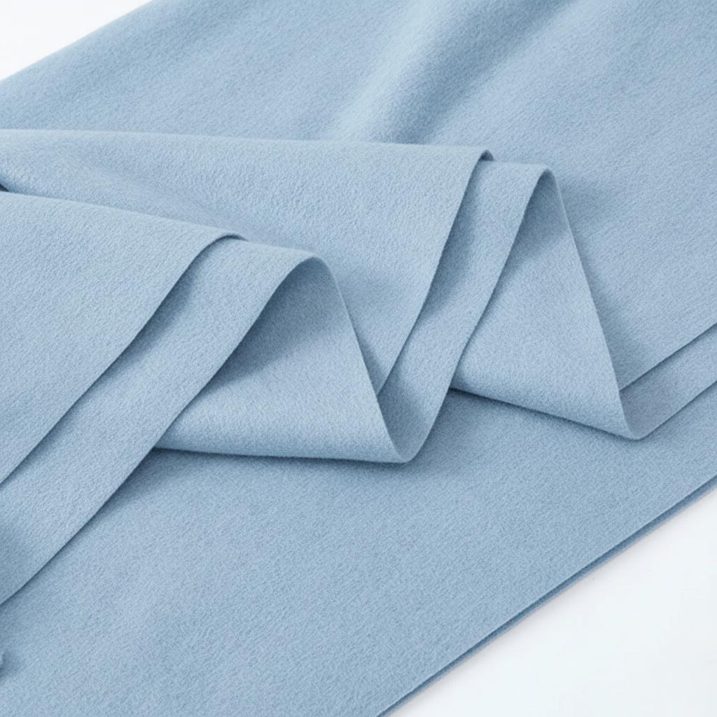 Light Blue Blanket Shawl - Thick Cashmere Wool Blend - Super Soft Wrap