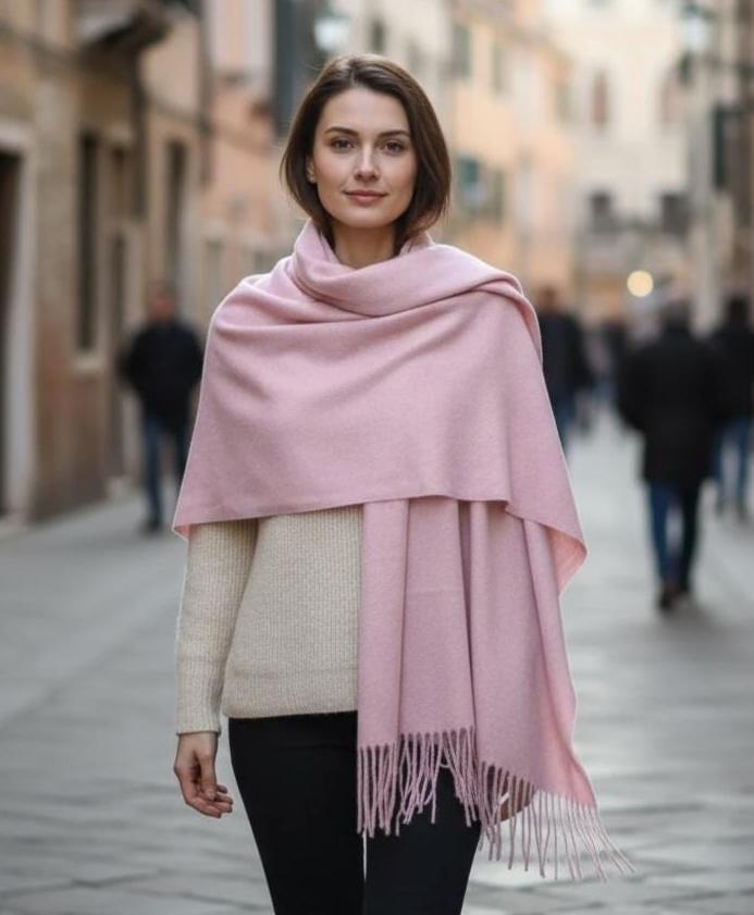 25 Colors - Cashmere Wool Blend - Blanket Scarf and Shawl - Multiple Colors Extra Soft Wrap