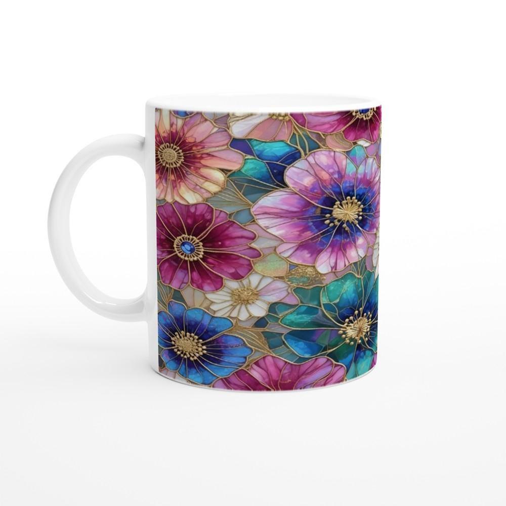 Floral Cups -  Large and Small Ceramic Mugs