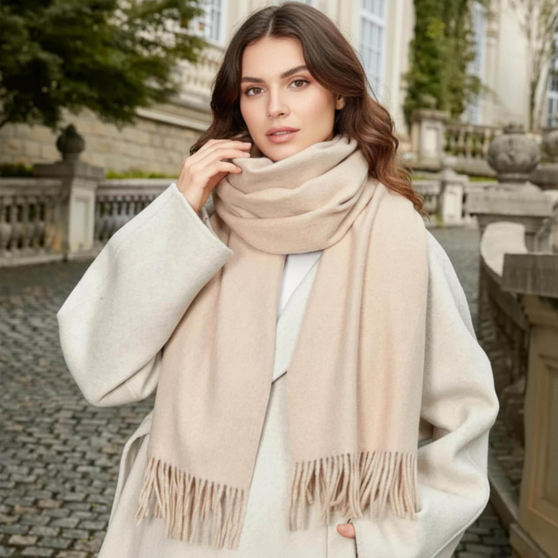 Blanket Shawl - Thick Wide Scarf - Pashmina Super Soft Wrap