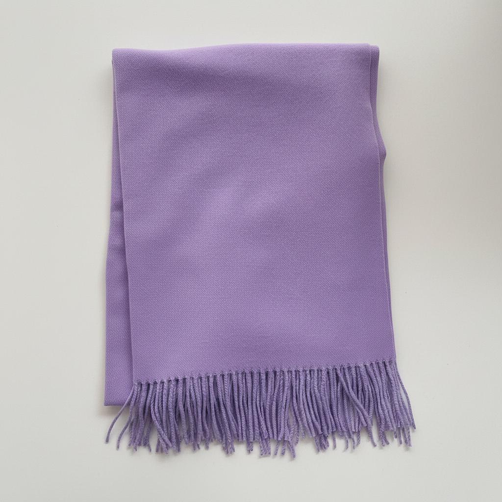Lavender Shawl - Thick Wide Scarf - Pashmina Super Soft Wrap