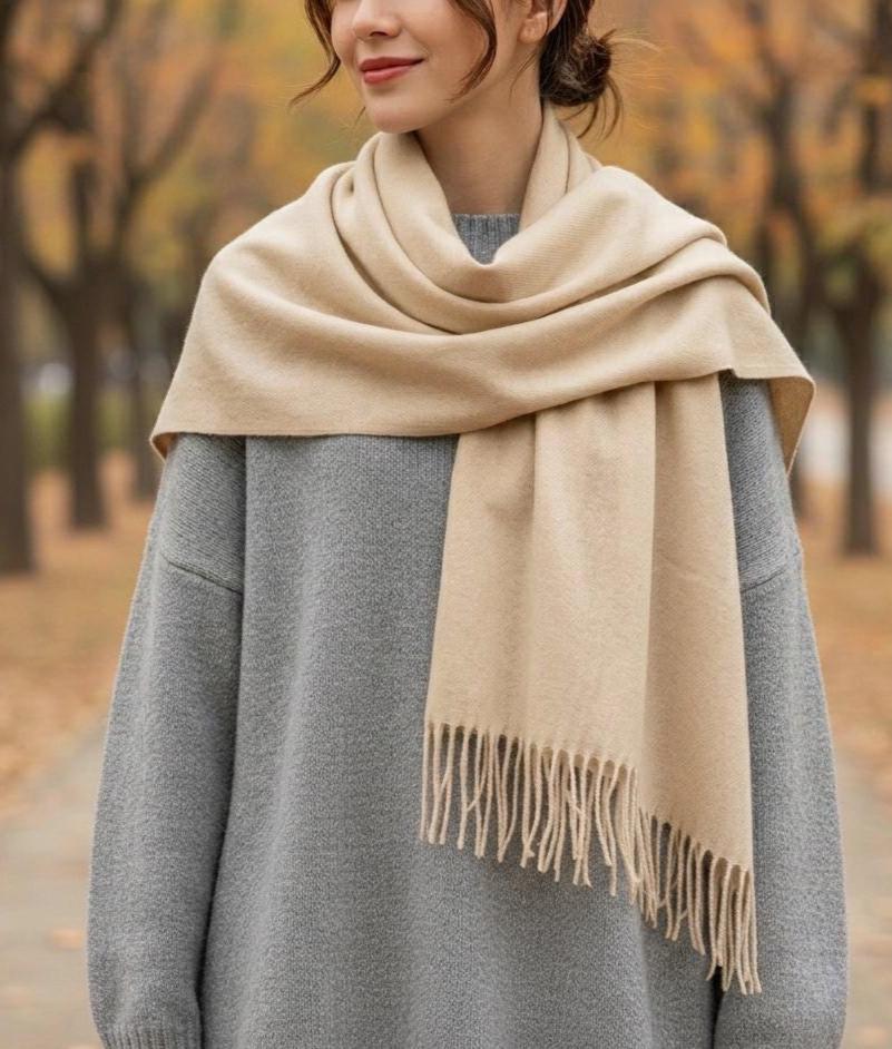 Blanket Shawl - Thick Wide Scarf - Pashmina Super Soft Wrap