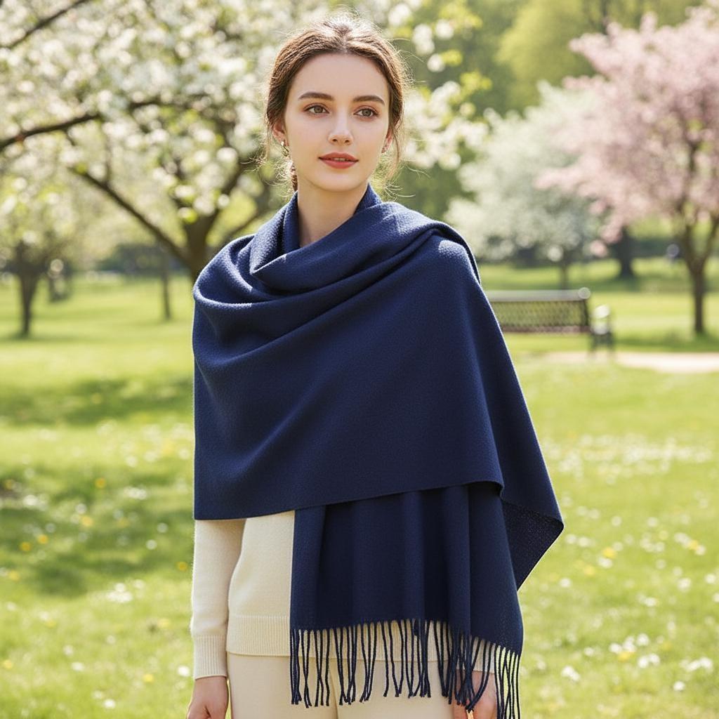 Rayon Pashmina, Blanket Shawl, Wide Scarf, Head Wrap