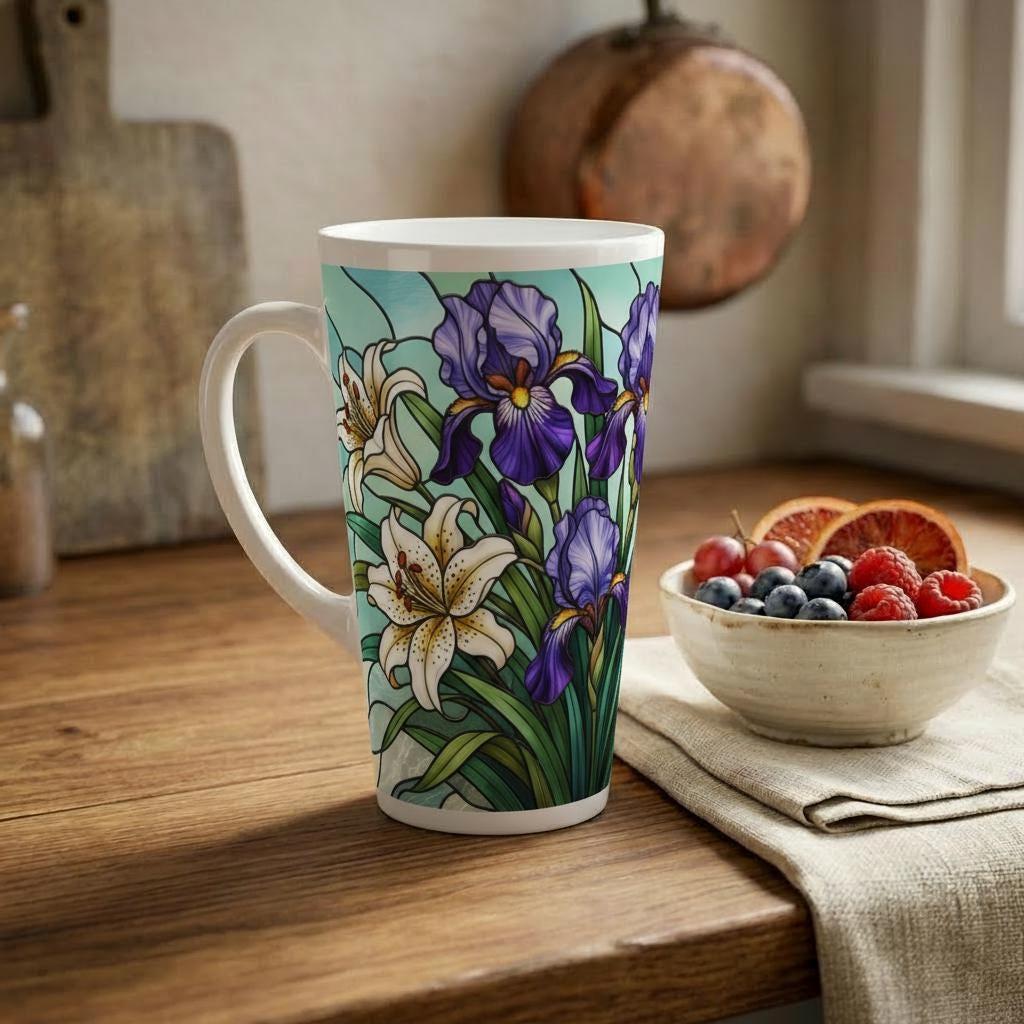 Latte 17oz Ceramic Mug - Coffee or Tea Cup, Extra Tall