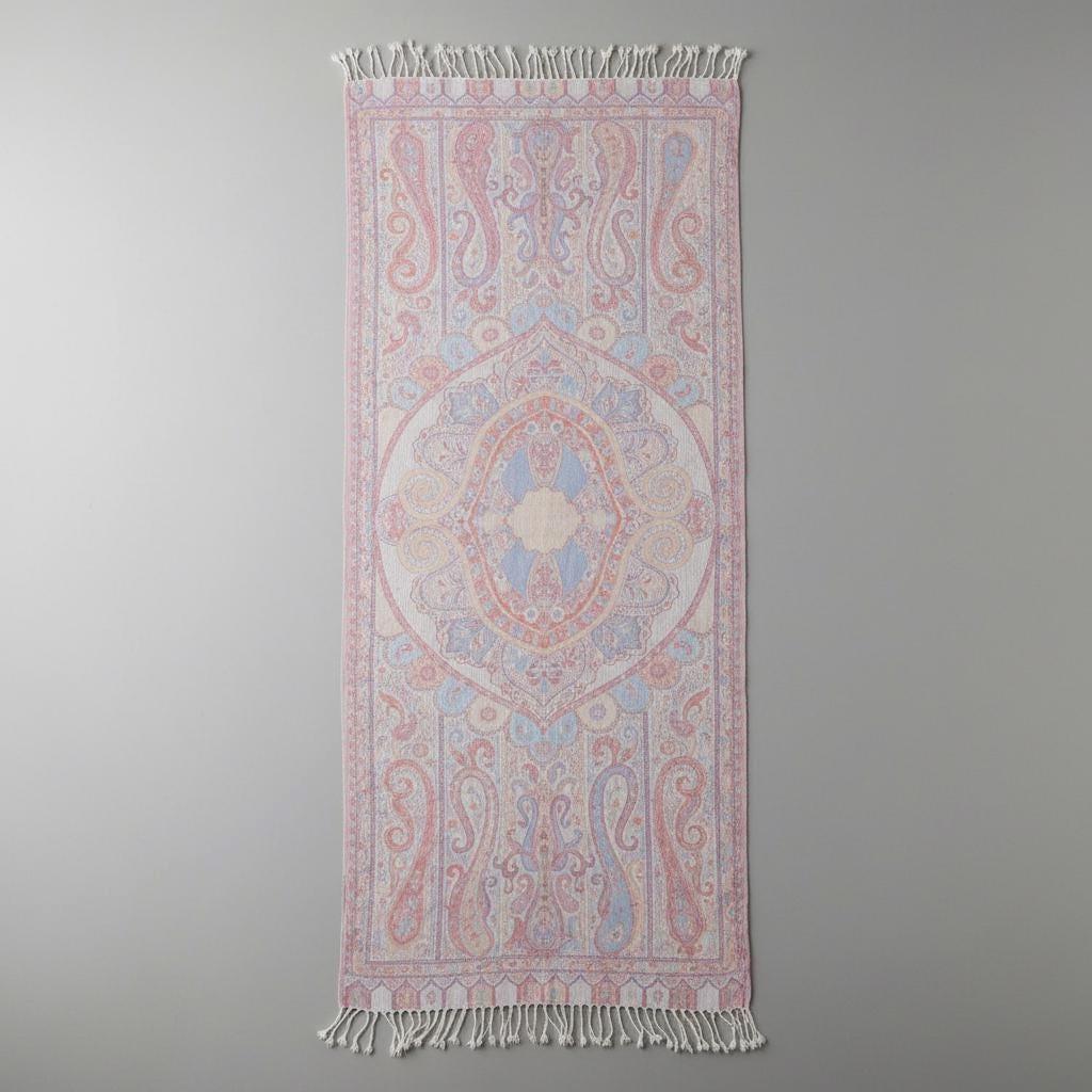 Soft Pashmina Shawl & Scarf for Women, Jacquard Brocade, Lightweight Blanket Shawl