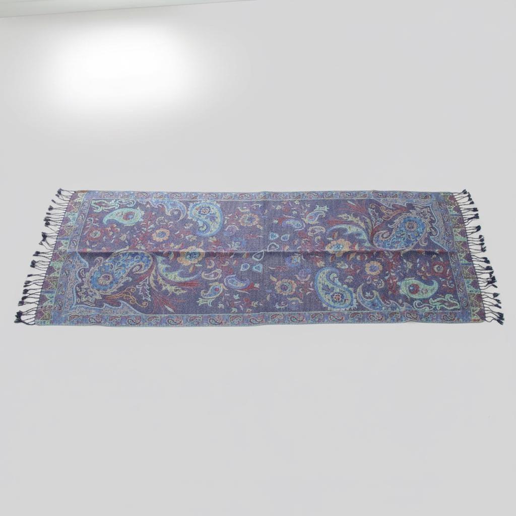 Reversible Soft Pashmina Shawl & Scarf for Women, Jacquard Brocade, Shawl, Sarong or Head Wraps