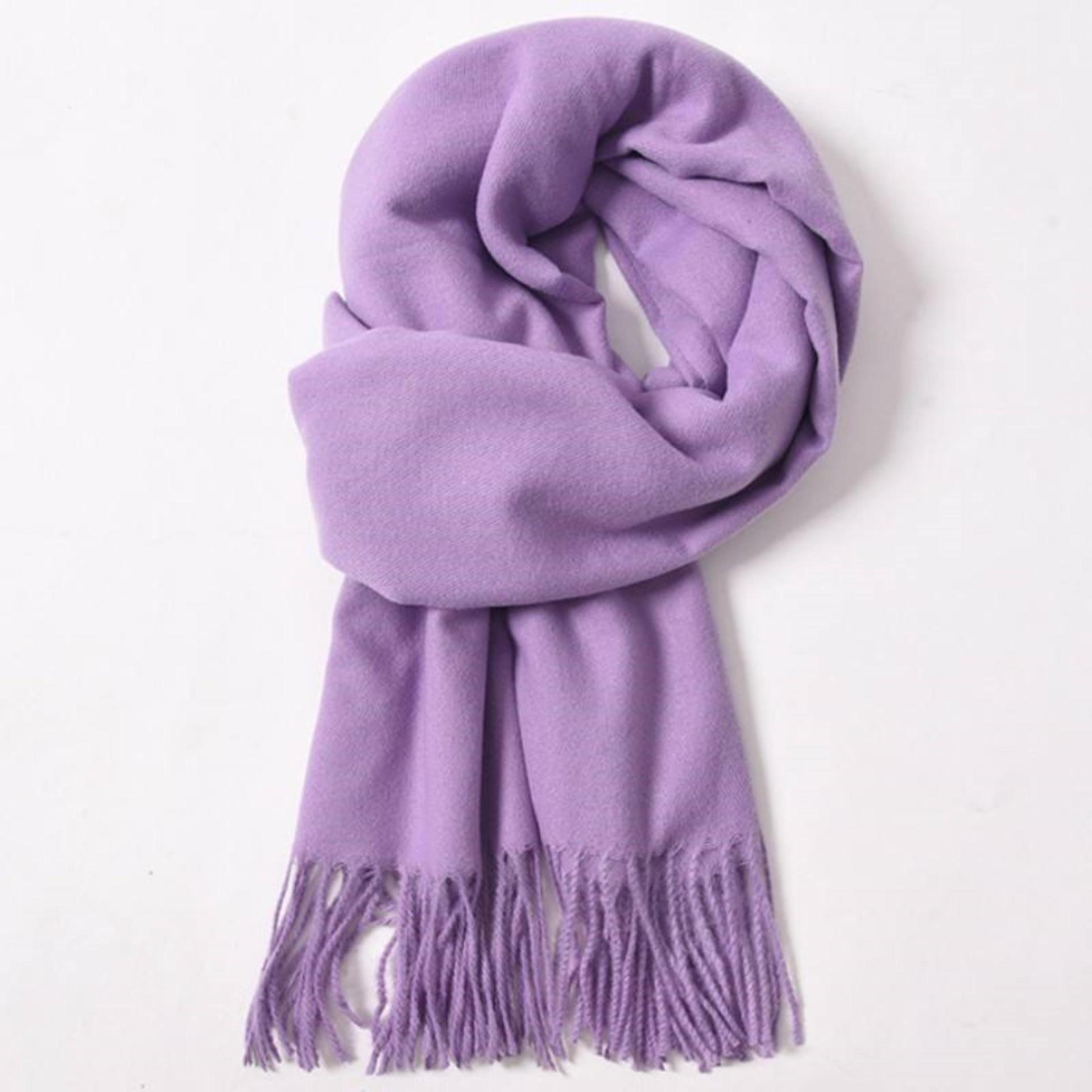 Lavender Pashmina, Blanket Shawl - Lightweight Wide Scarf and Wrap