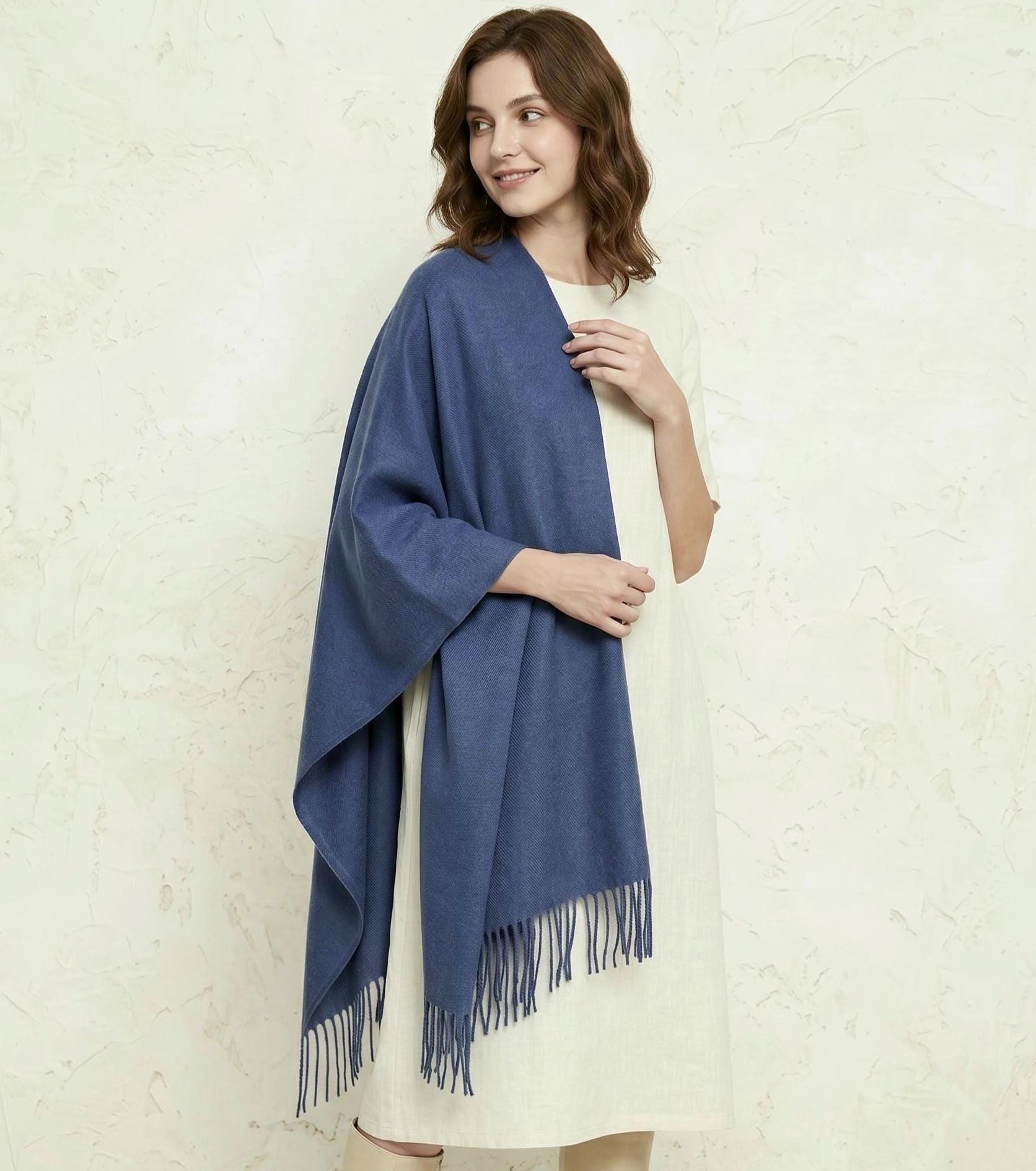 Rayon Pashmina, Blanket Shawl, Wide Scarf, Head Wrap