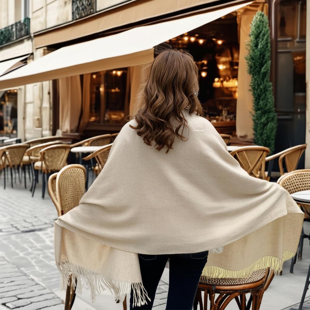 Blanket Shawl - Thick Wide Scarf - Pashmina Super Soft Wrap