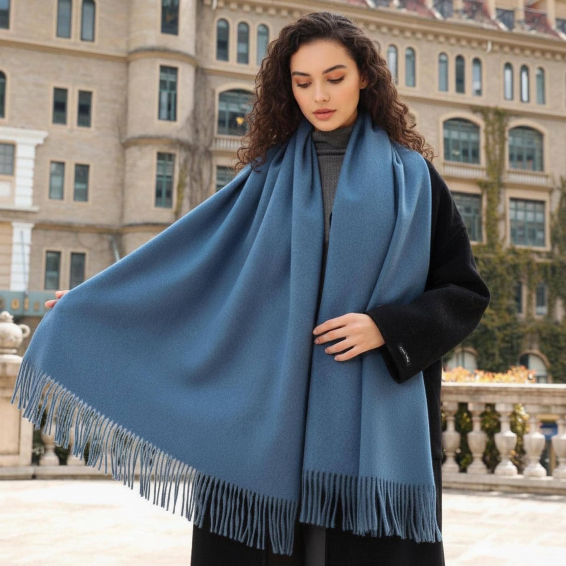 Blanket Shawl - Thick Wide Scarf - Pashmina Super Soft Wrap