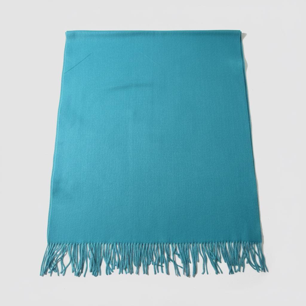 Teal Green Blanket Shawl - Thick Wide Scarf - Super Soft Wrap