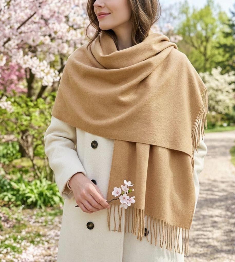 Blanket Shawl - Thick Wide Scarf - Super Soft Wrap