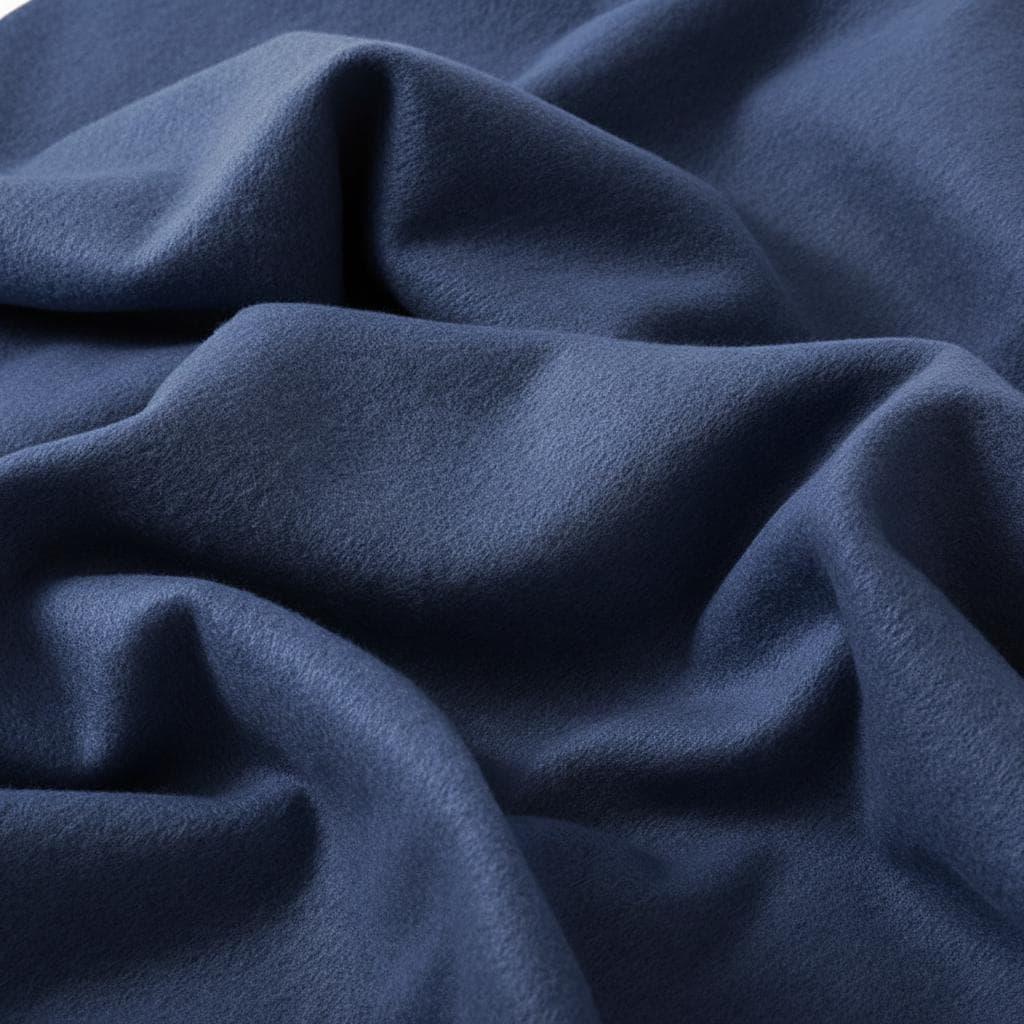Navy Blanket Shawl - Thick Cashmere Wool Blend - Super Soft Wrap