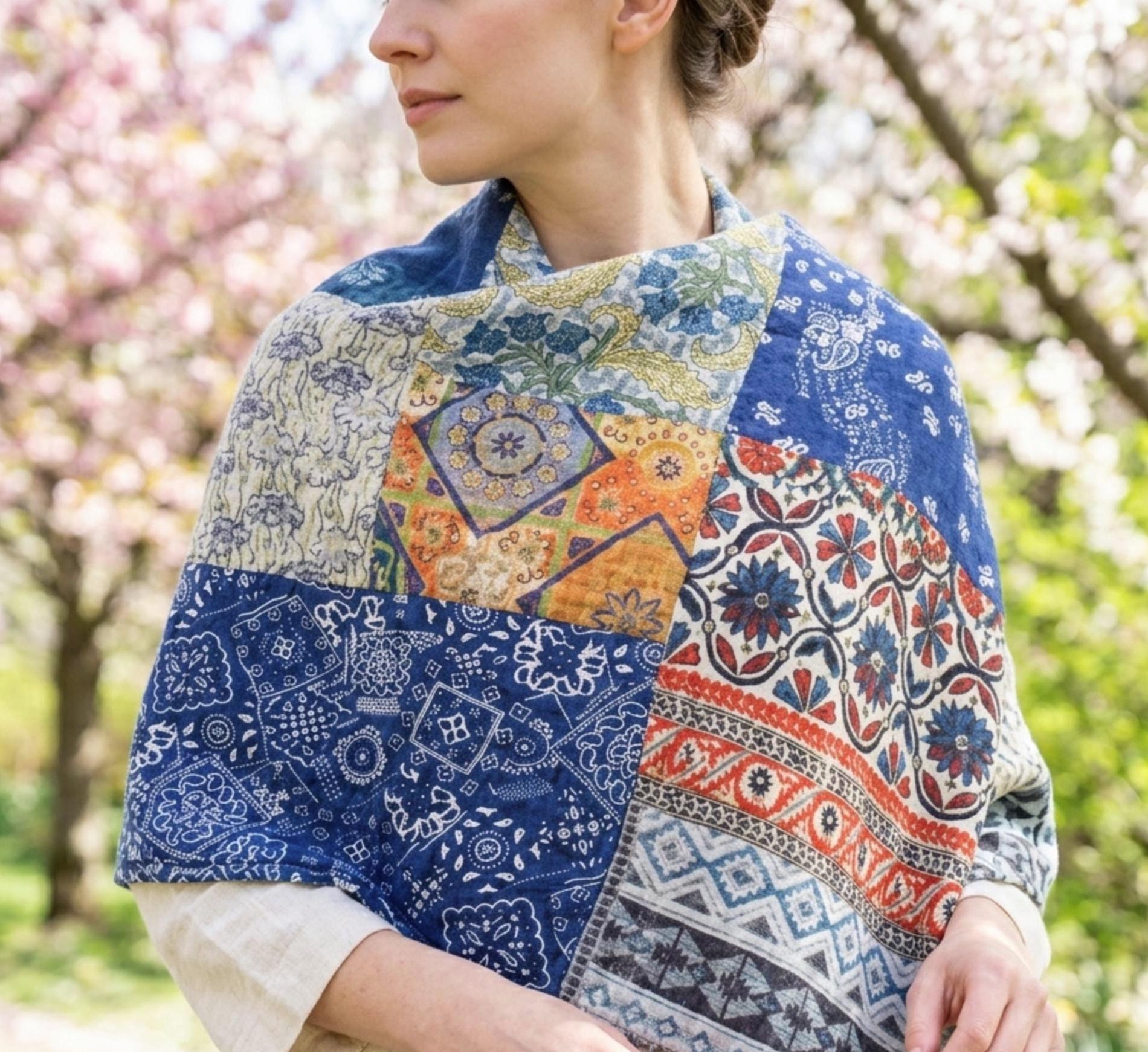 Lightweight Scarf, Wrap, Sarong, Spring and Summer Scarf