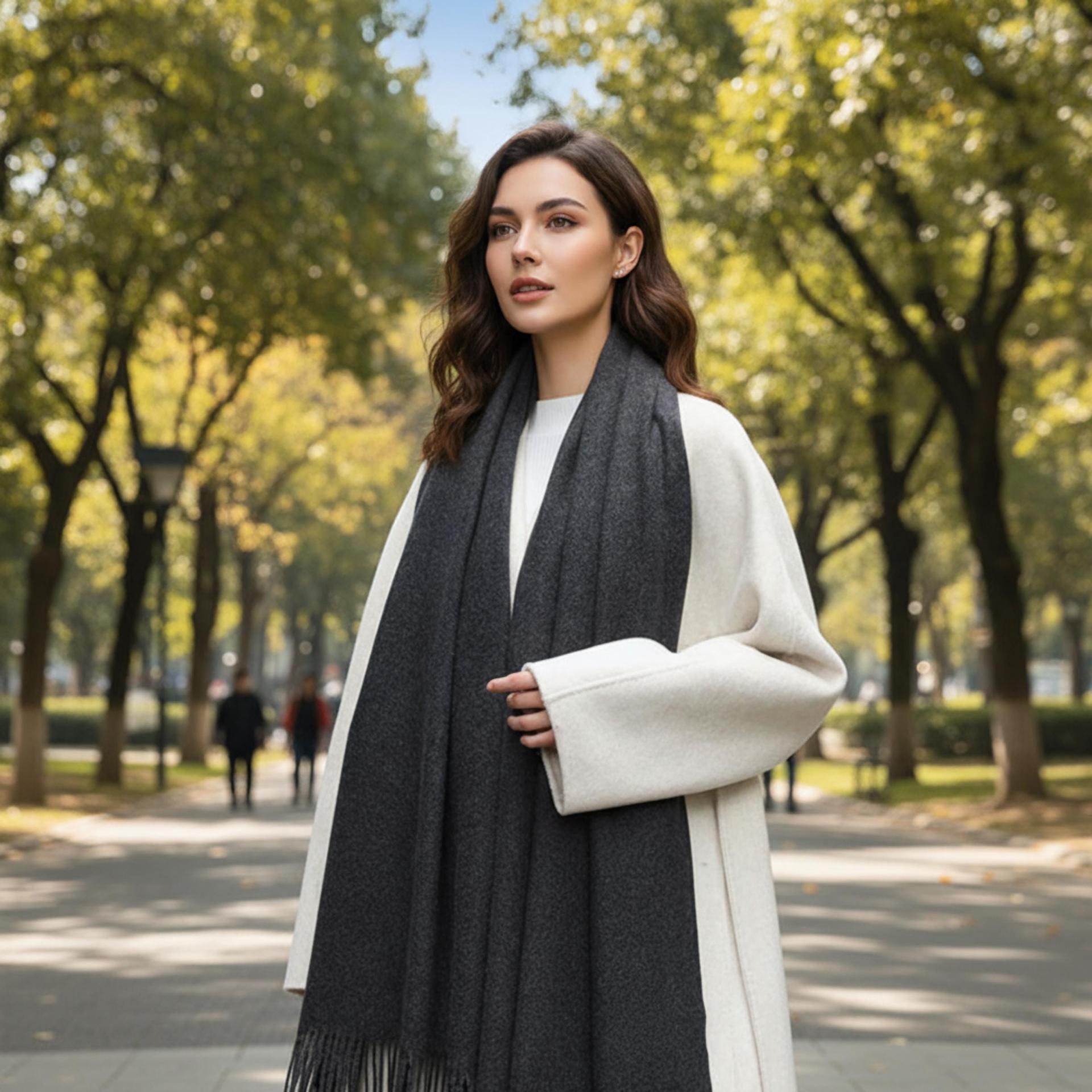 26 Colors - Cashmere Wool Blend - Blanket Scarf and Shawl - Multiple Colors Extra Soft Wrap