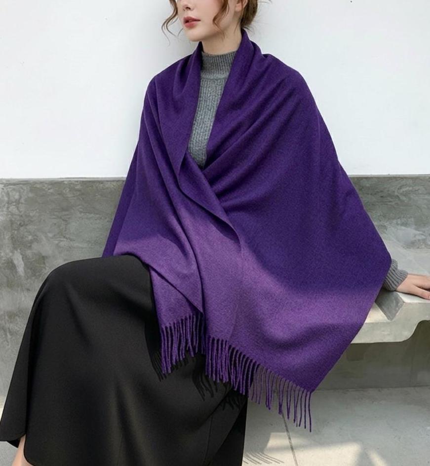 26 Colors - Cashmere Wool Blend - Blanket Scarf and Shawl - Multiple Colors Extra Soft Wrap