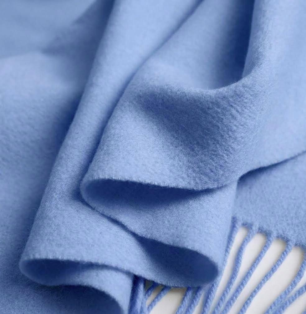 Blanket Scarf and Shawl - Blue - Super Soft Pashmina Wide Scarf