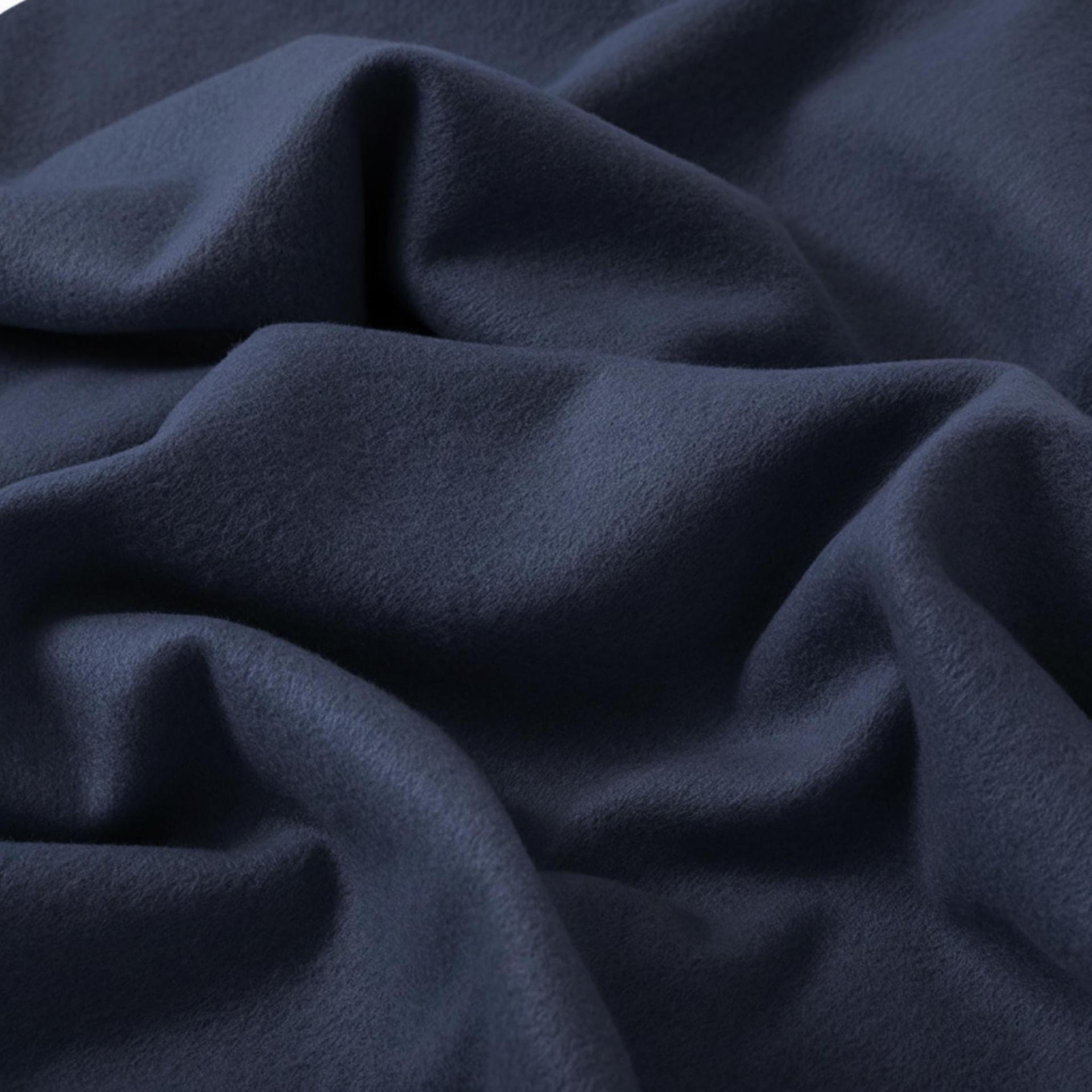 Navy Blue Blanket Shawl - Thick Wide Scarf - Pashmina Super Soft Wrap
