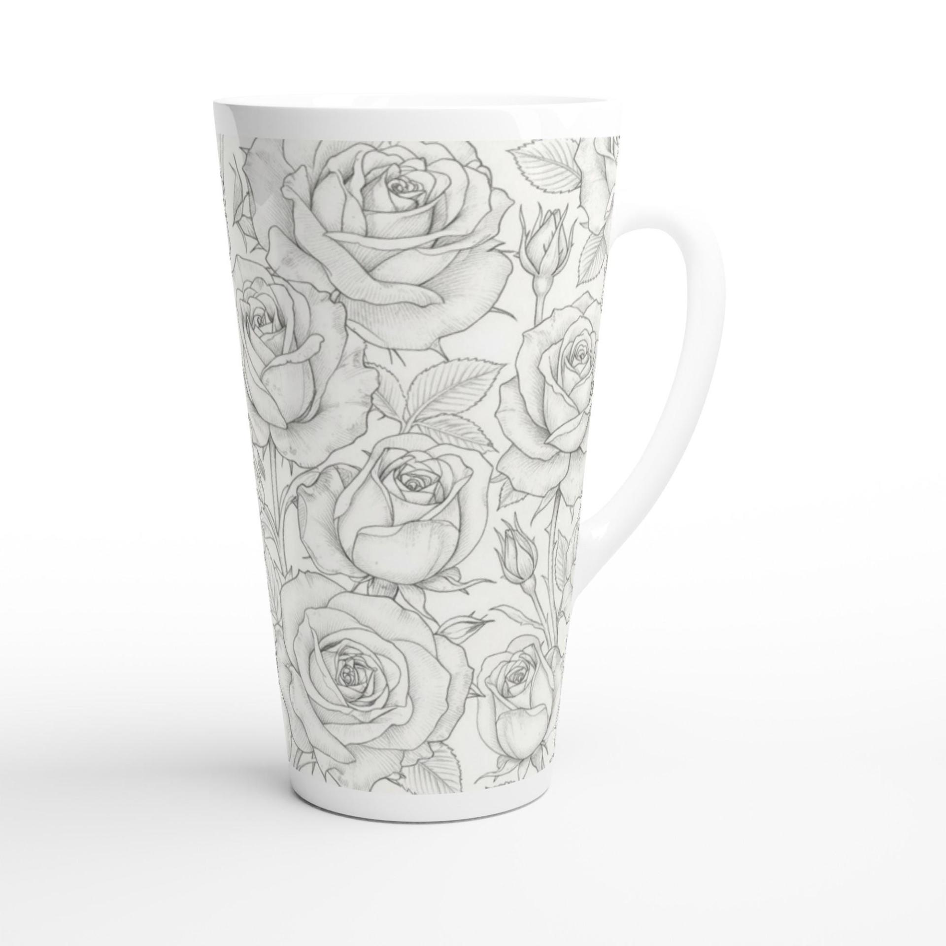 Latte 17oz Ceramic Mug - Coffee or Tea Cup, Extra Tall