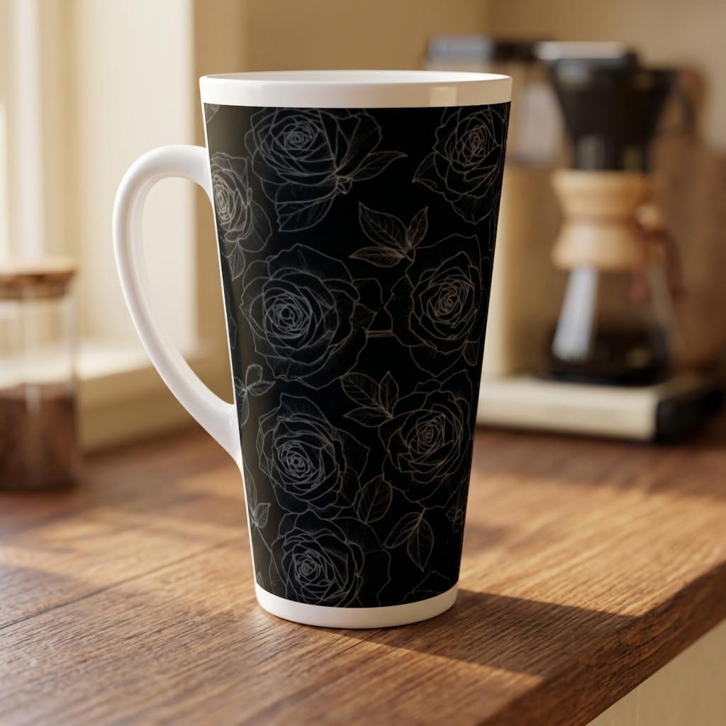 Latte 17oz Ceramic Mug - Coffee or Tea Cup, Extra Tall