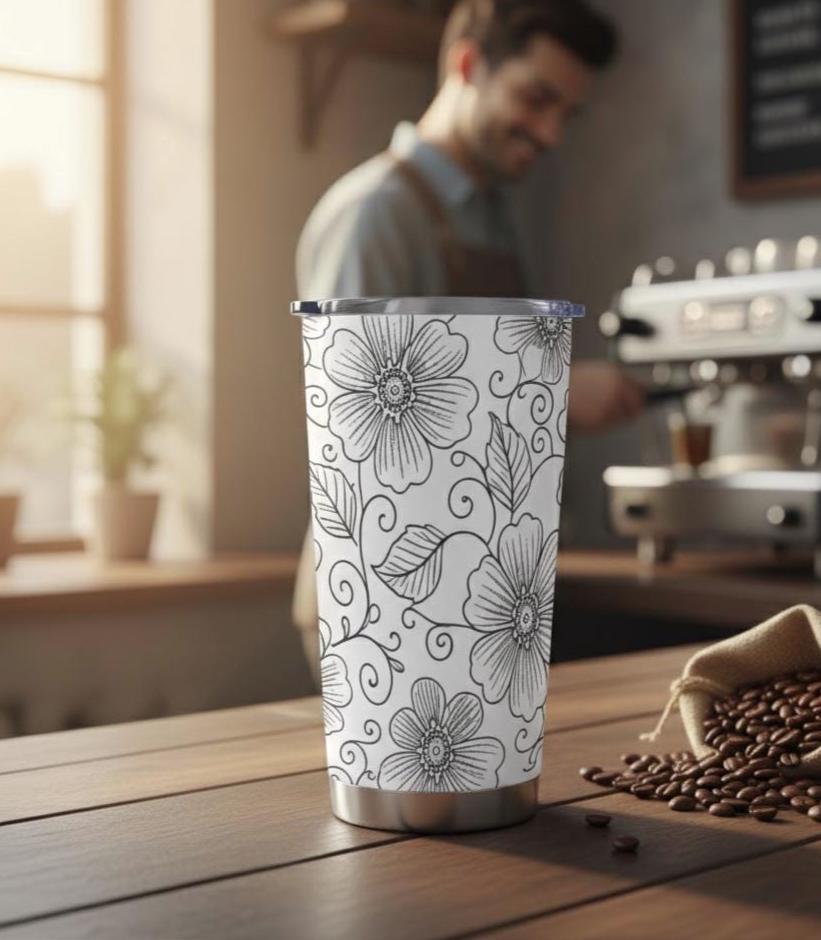 Travel Mug, Stainless Steel, 20 oz Insulated Cup