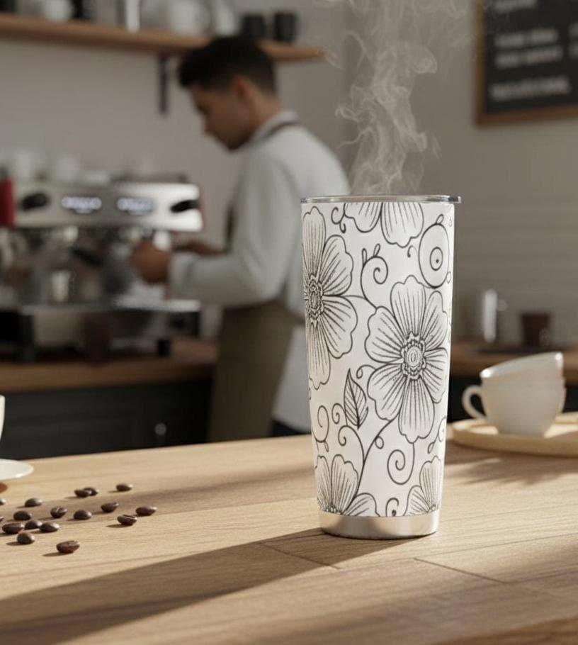 Travel Mug, Stainless Steel, 20 oz Insulated Cup
