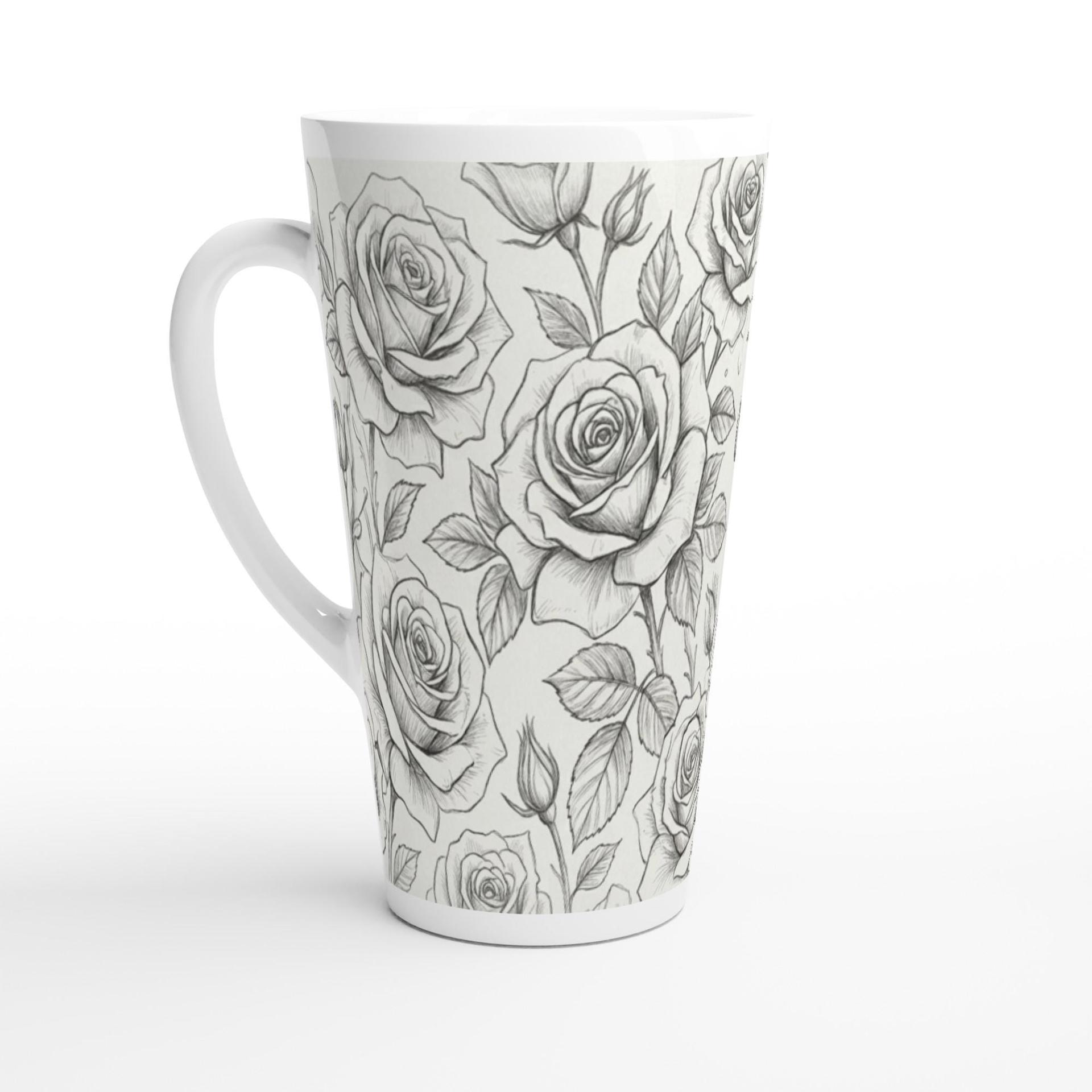 Latte 17oz Ceramic Mug - Coffee or Tea Cup, Extra Tall