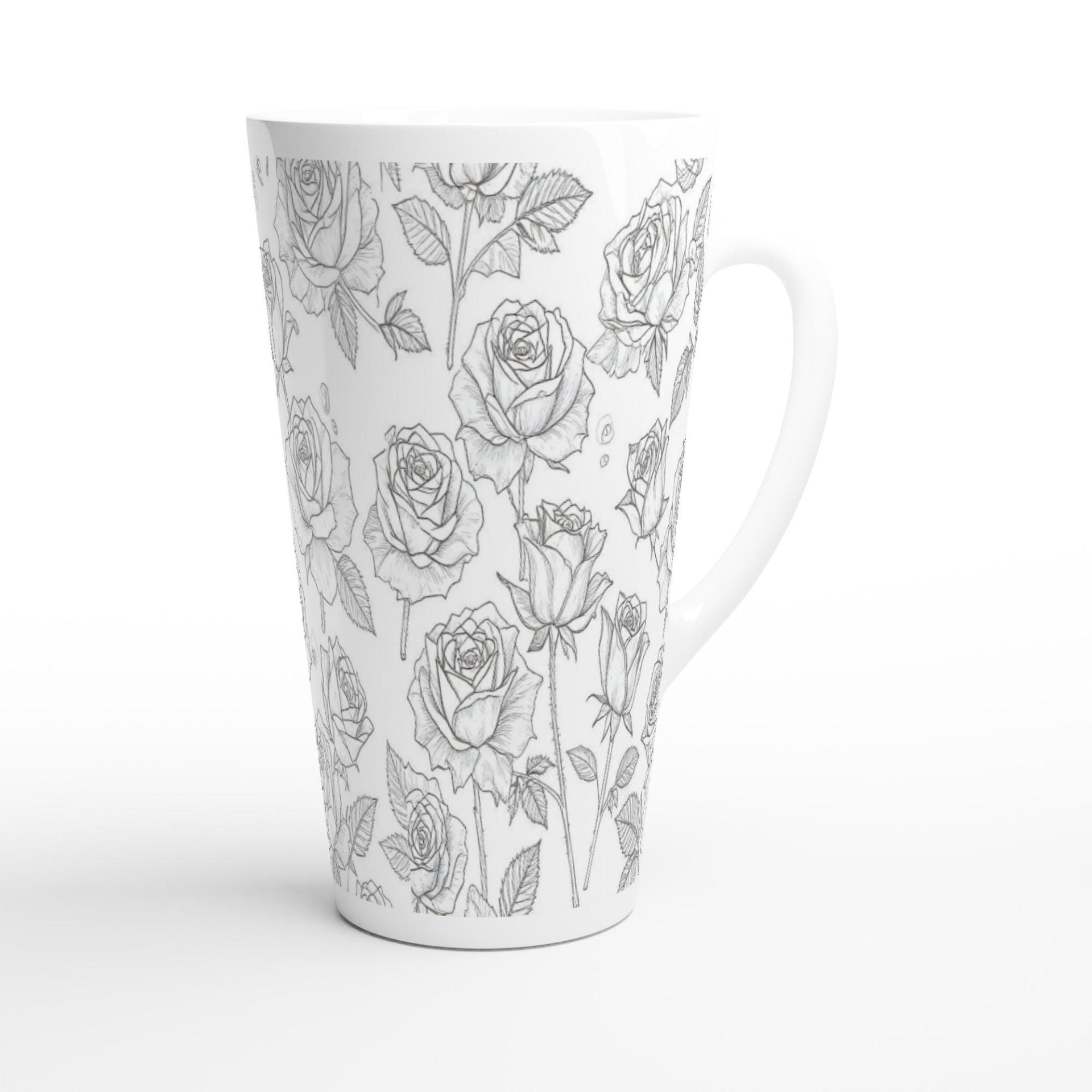 Latte 17oz Ceramic Mug - Coffee or Tea Cup, Extra Tall