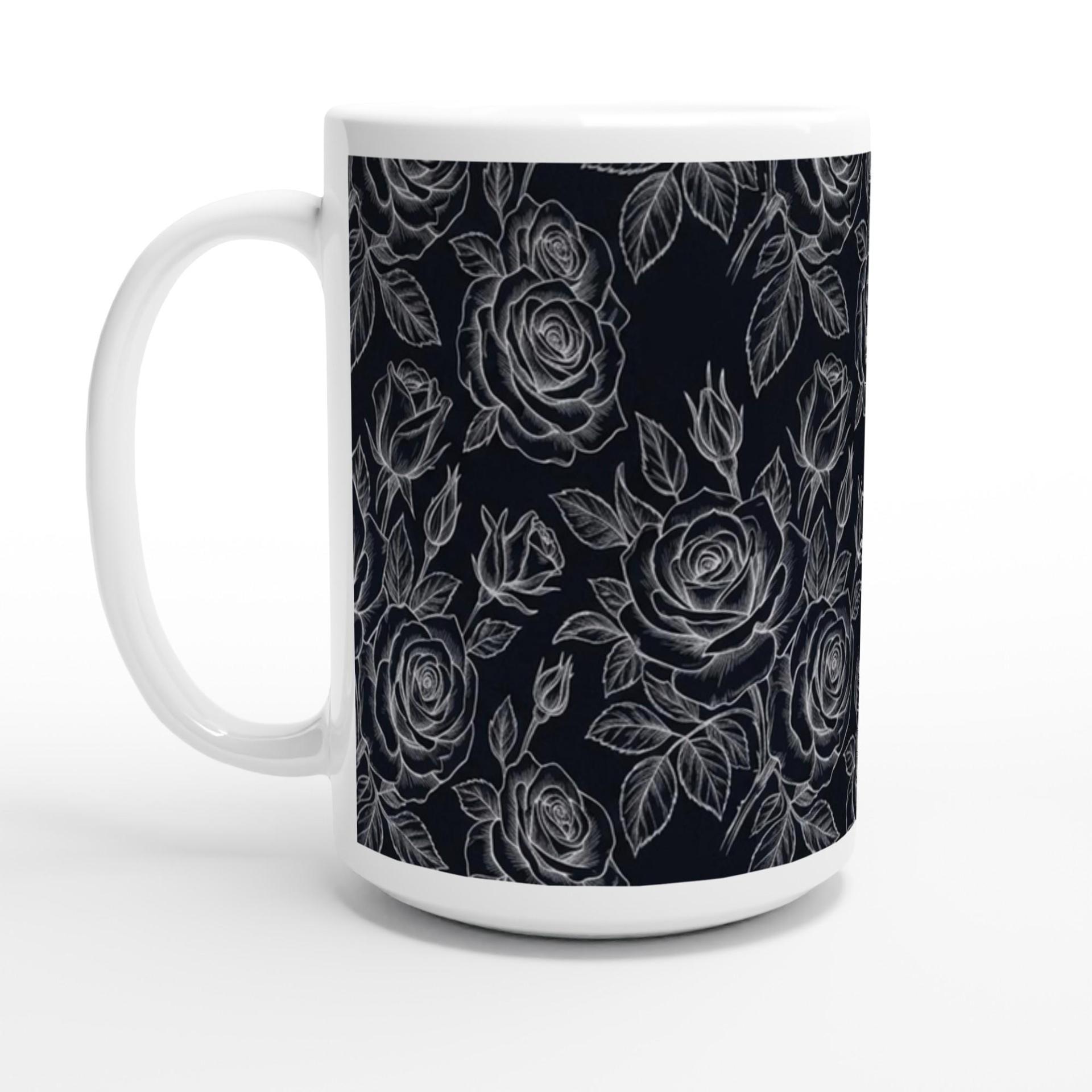 Roses - Floral Cups -  Large and Small Ceramic Mugs