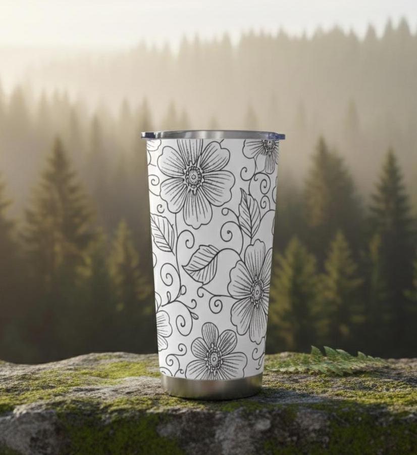 Travel Mug, Stainless Steel, 20 oz Insulated Cup