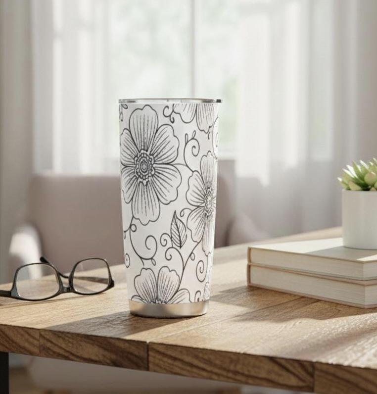 Travel Mug, Stainless Steel, 20 oz Insulated Cup