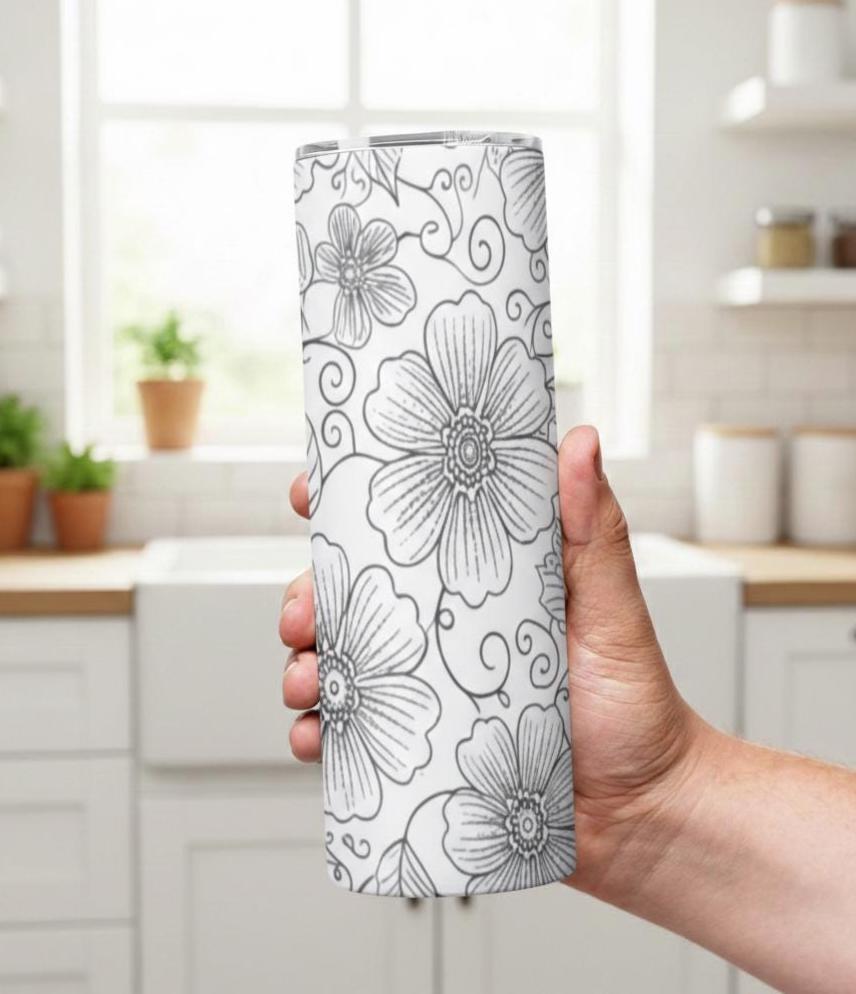 Skinny Tumbler, 20 oz Stainless Steel Insulated Travel Mug