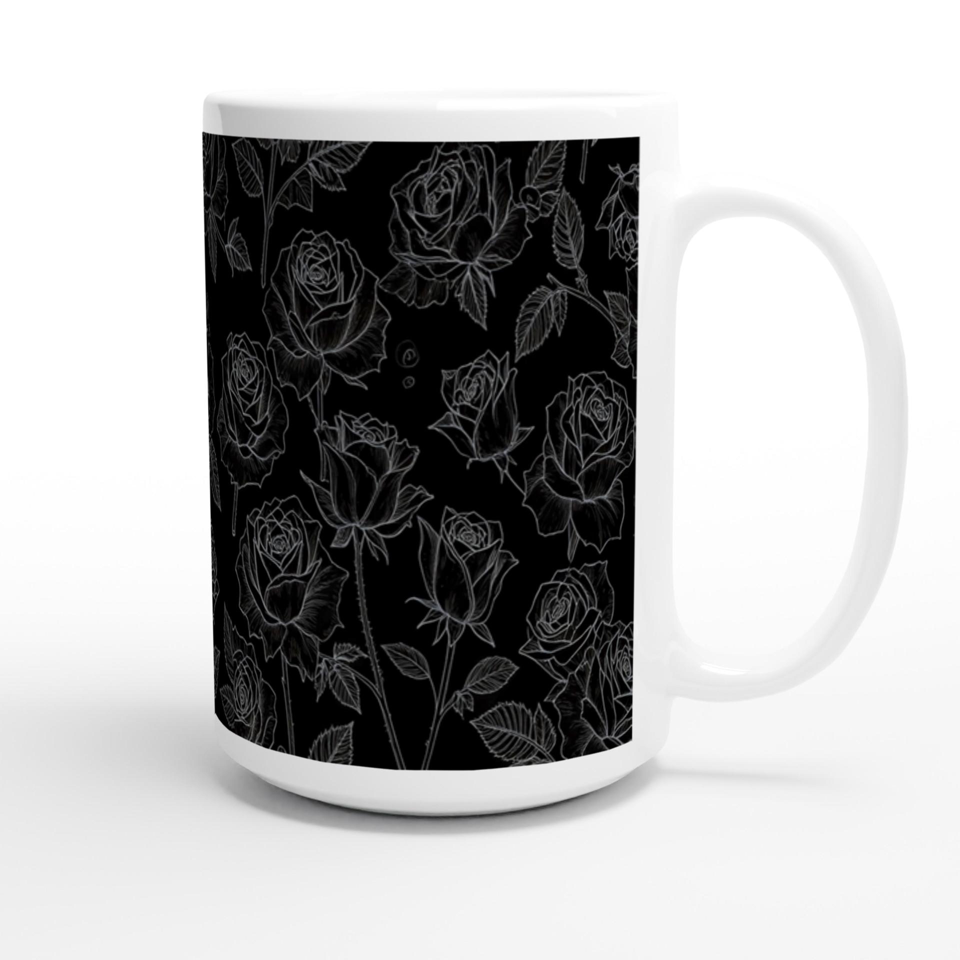 Roses - Floral Cups -  Large and Small Ceramic Mugs