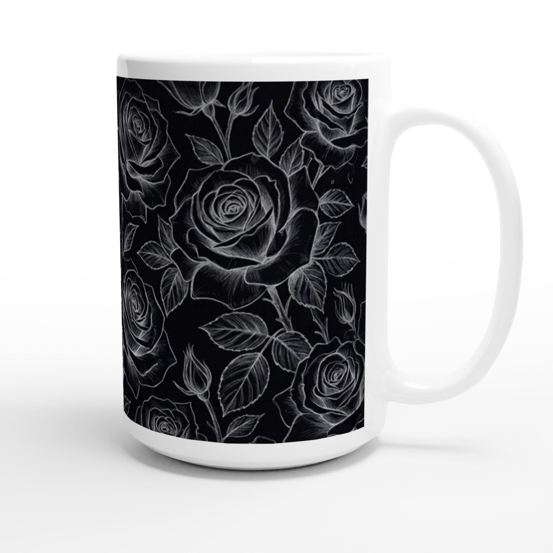Roses - Floral Cups -  Large and Small Ceramic Mugs
