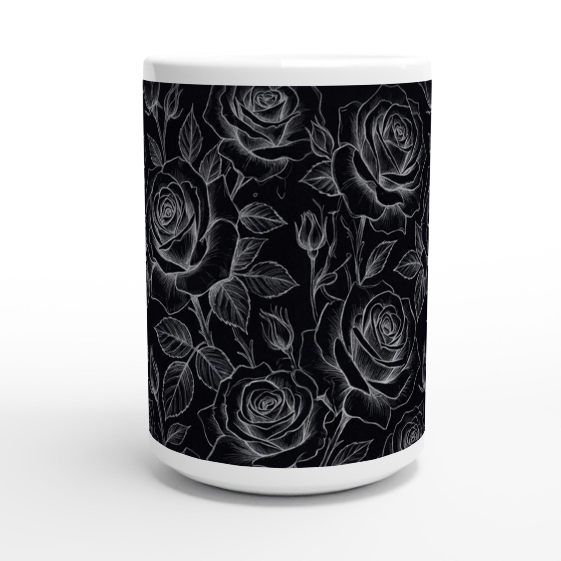 Roses - Floral Cups -  Large and Small Ceramic Mugs
