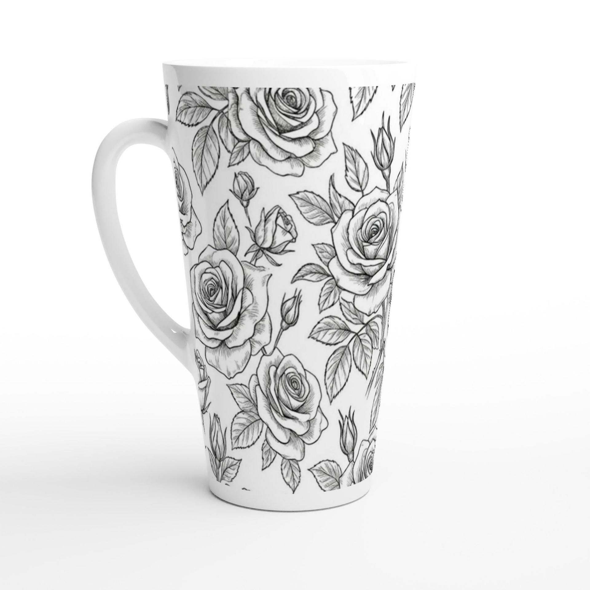 Latte 17oz Ceramic Mug - Coffee or Tea Cup, Extra Tall