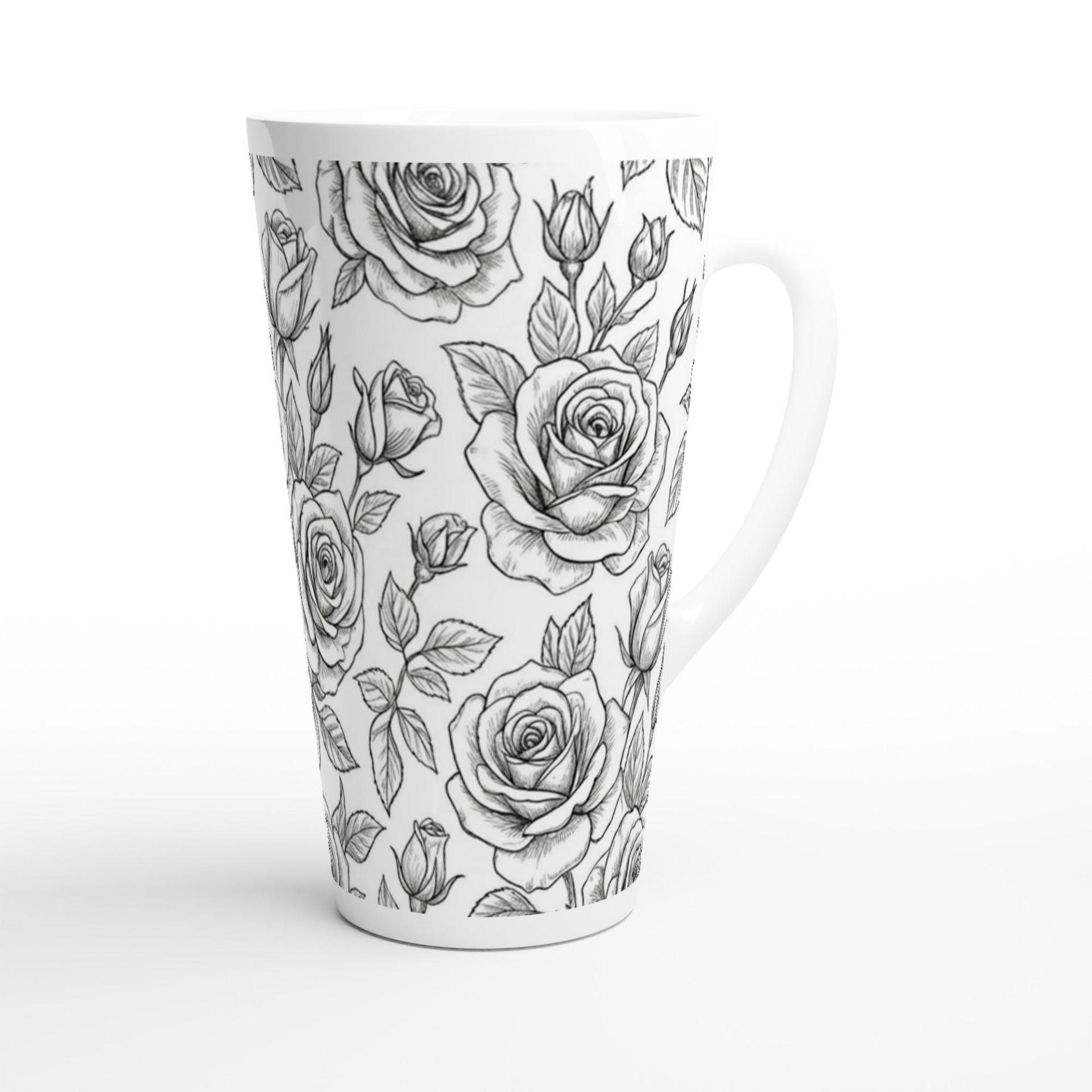Latte 17oz Ceramic Mug - Coffee or Tea Cup, Extra Tall
