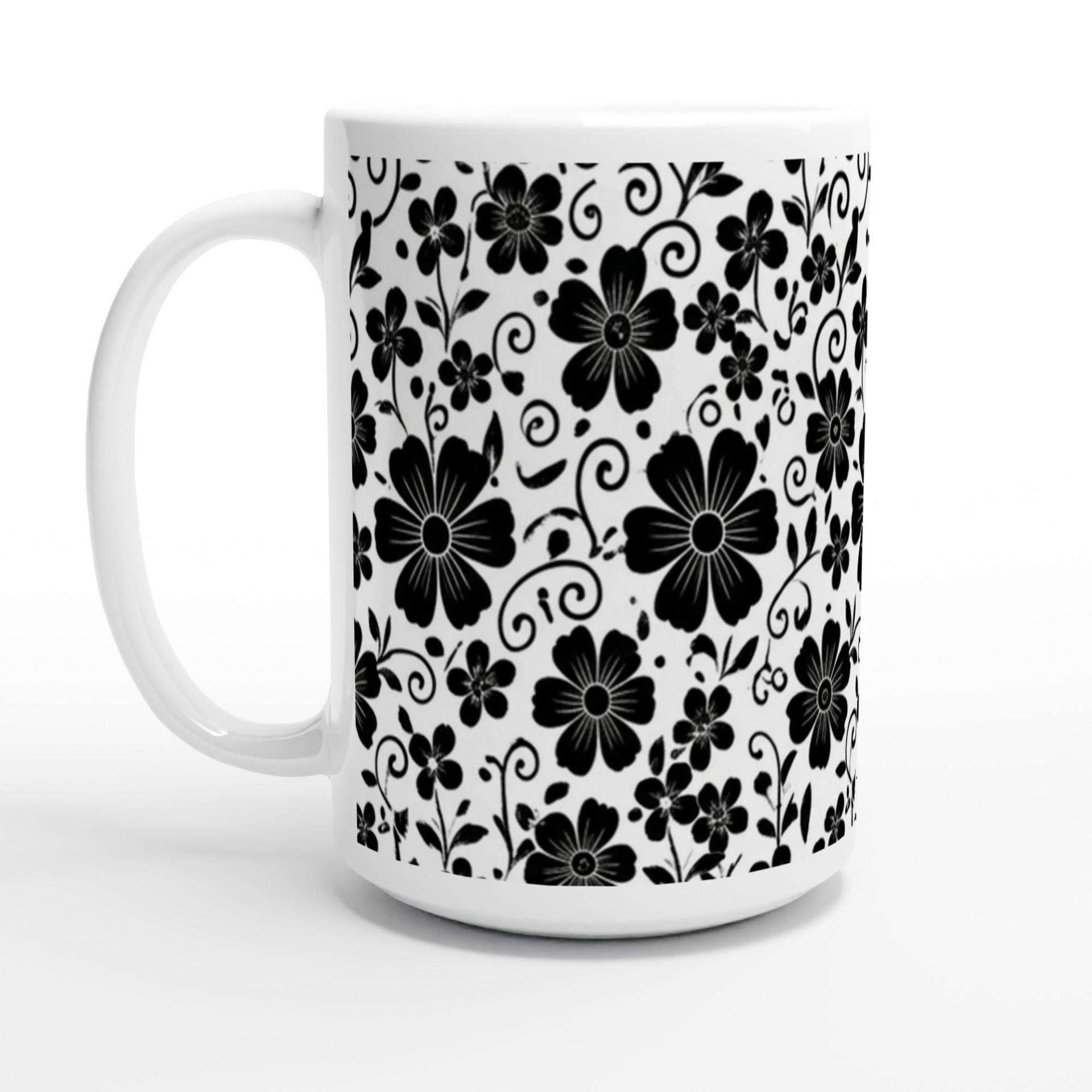 Floral Cups -  Large and Small Ceramic Mugs