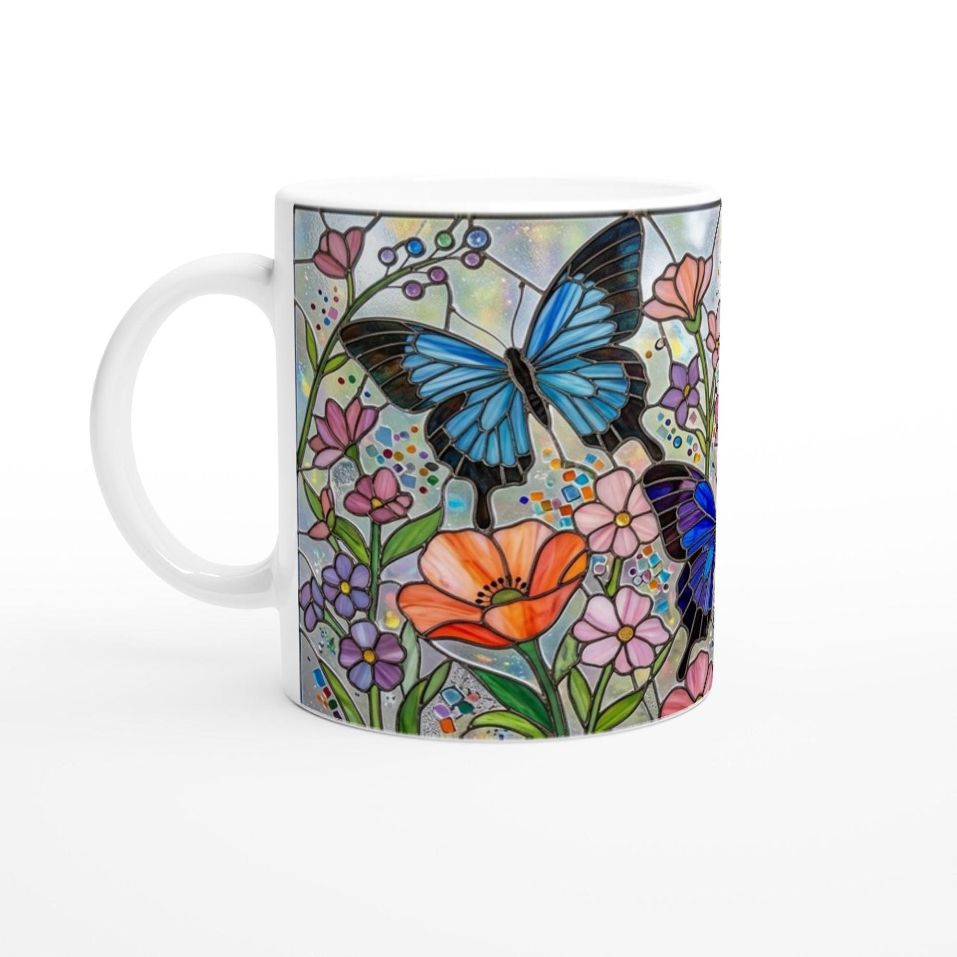 Butterfly Cups, Large and Small Mug Set