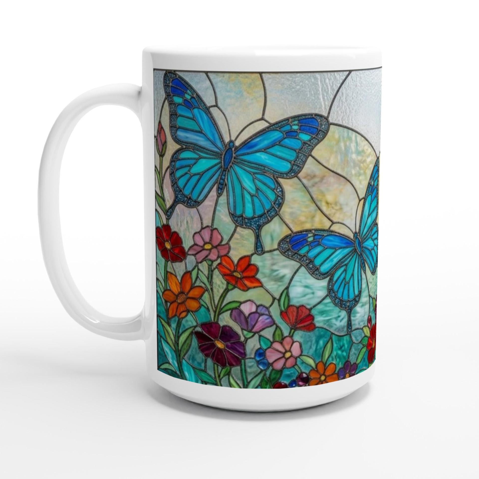 Butterfly Cups, Large and Small Mug Set
