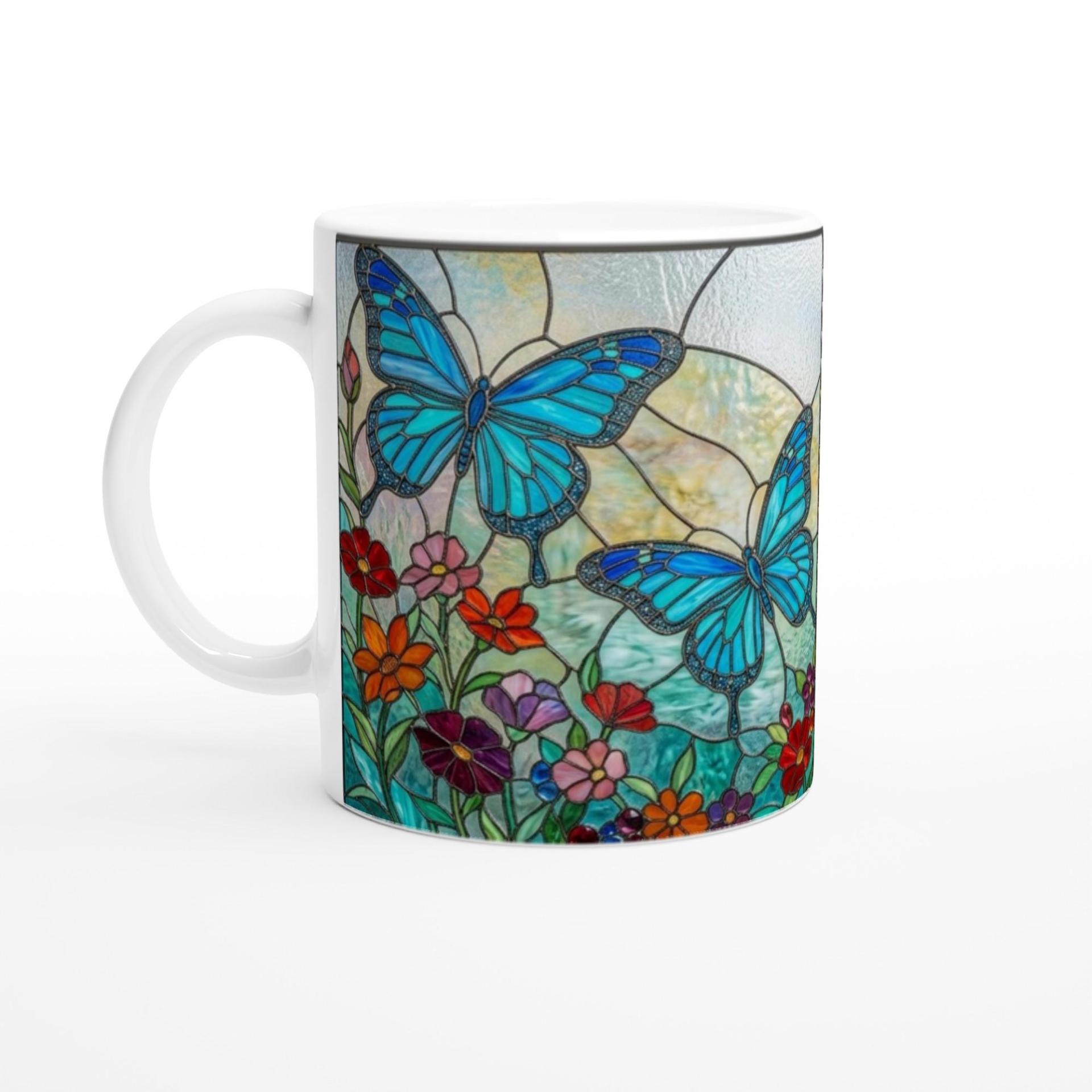 Butterfly Cups, Large and Small Mug Set
