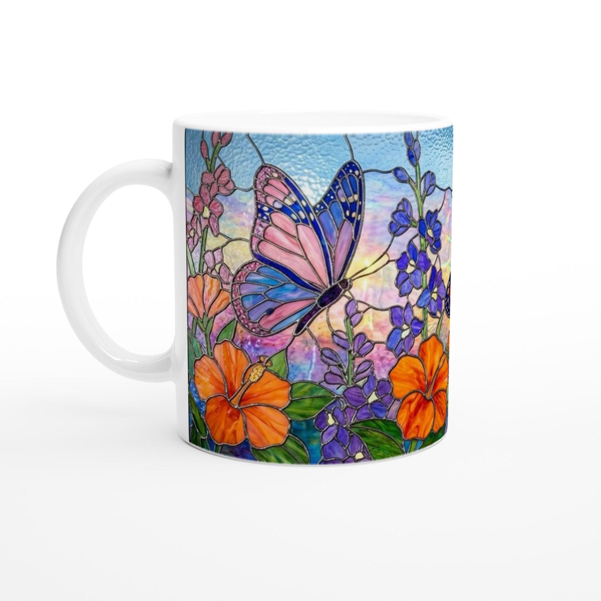 Butterfly Cups, Large and Small Mug Set