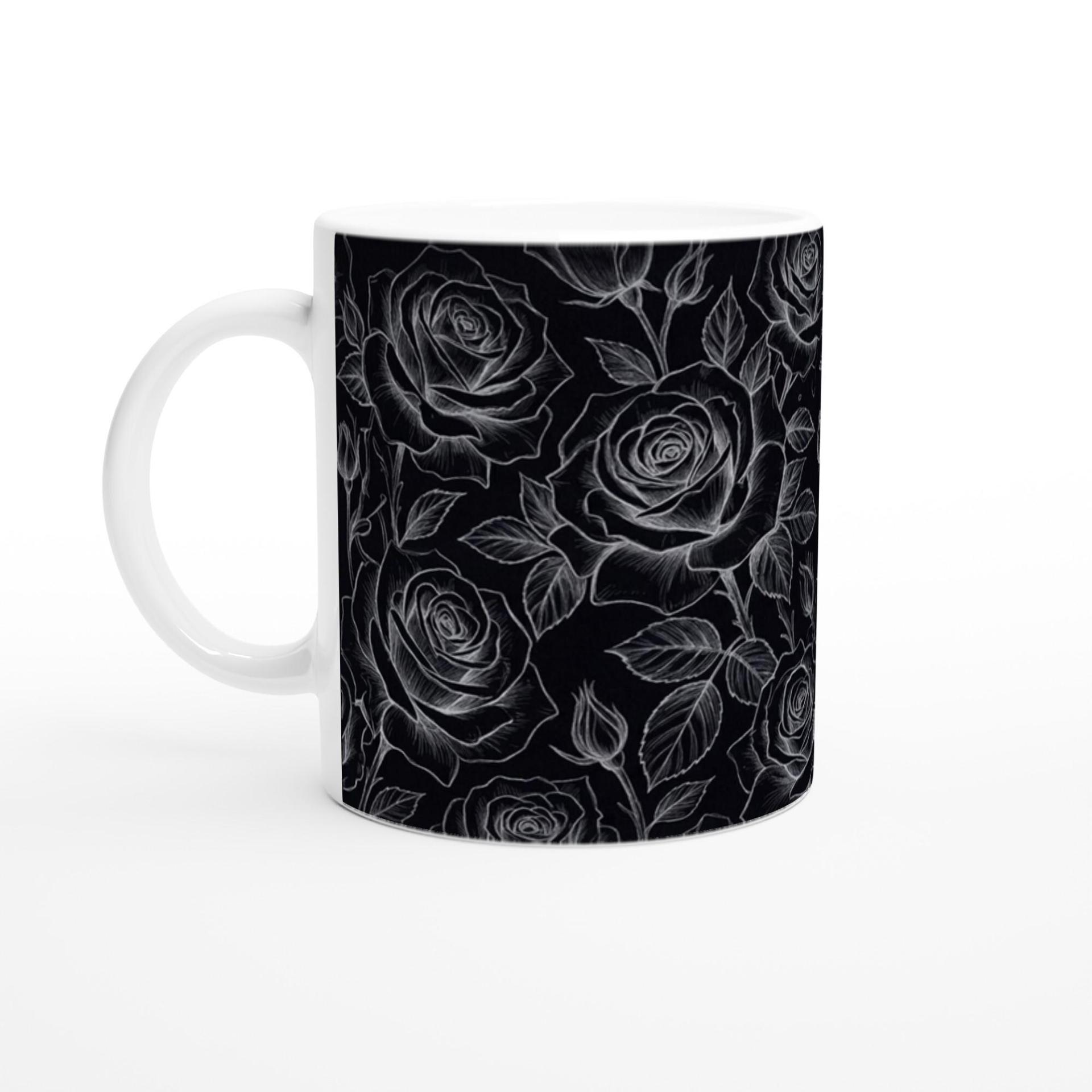 Roses - Floral Cups -  Large and Small Ceramic Mugs