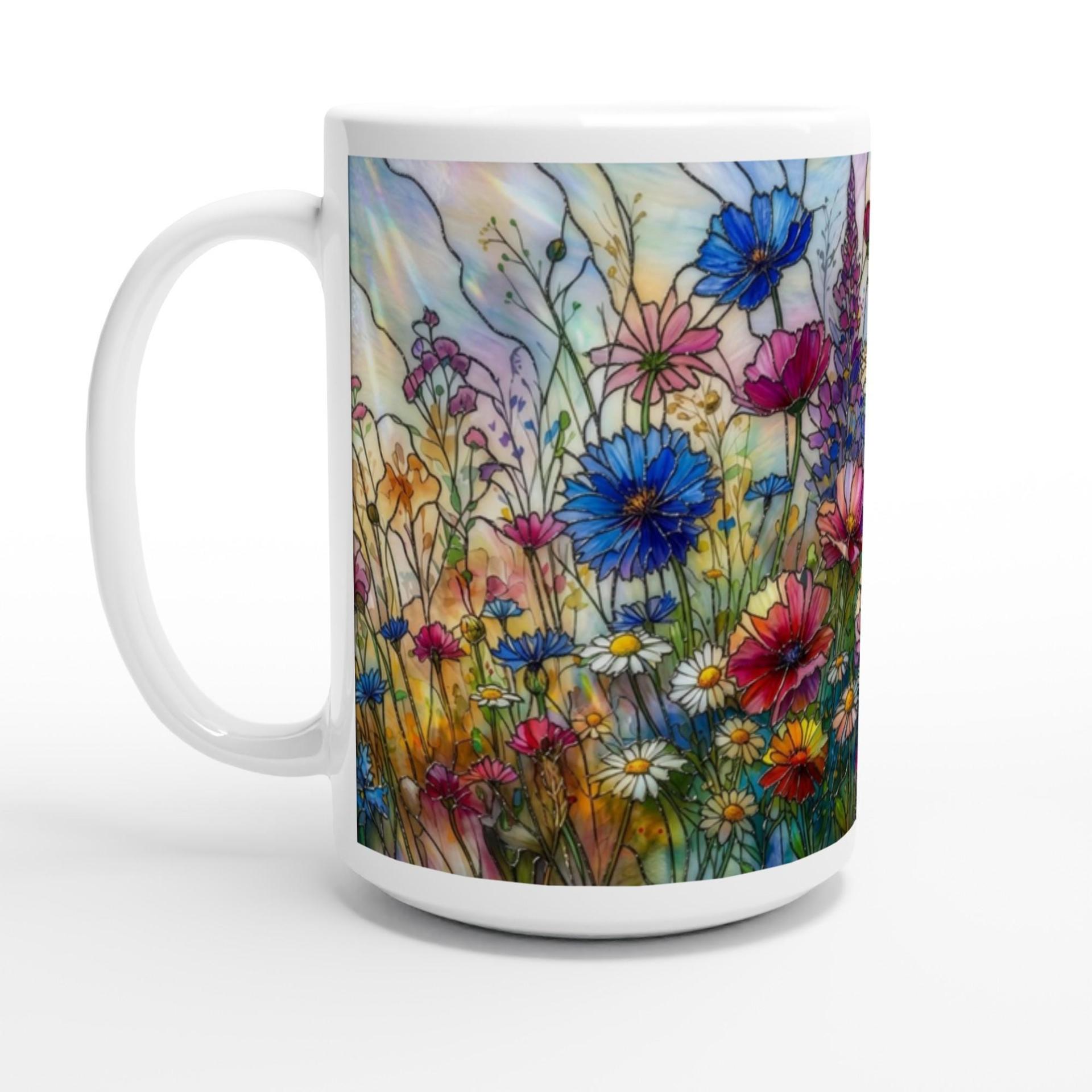 Floral Cup Set - Wildflowers - Large and Small Cups Set