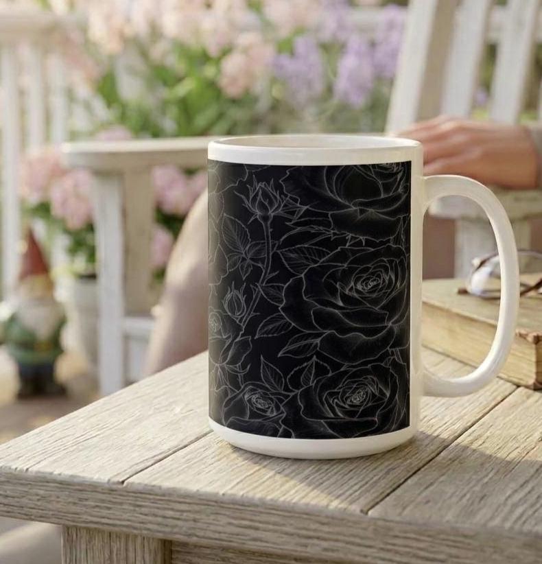 Roses - Floral Cups -  Large and Small Ceramic Mugs