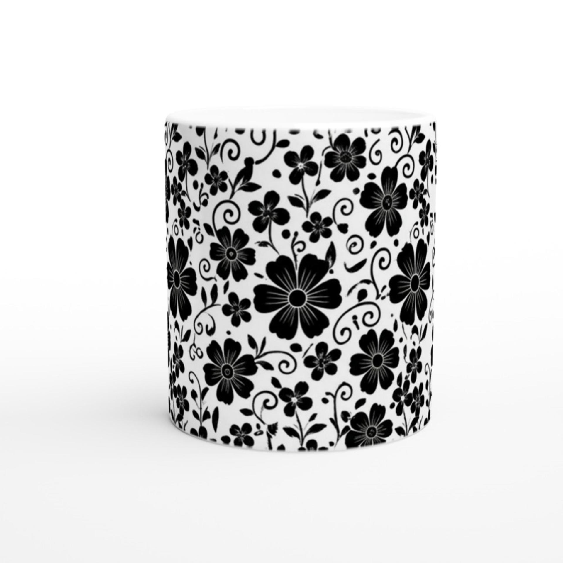 Floral Cups -  Large and Small Ceramic Mugs
