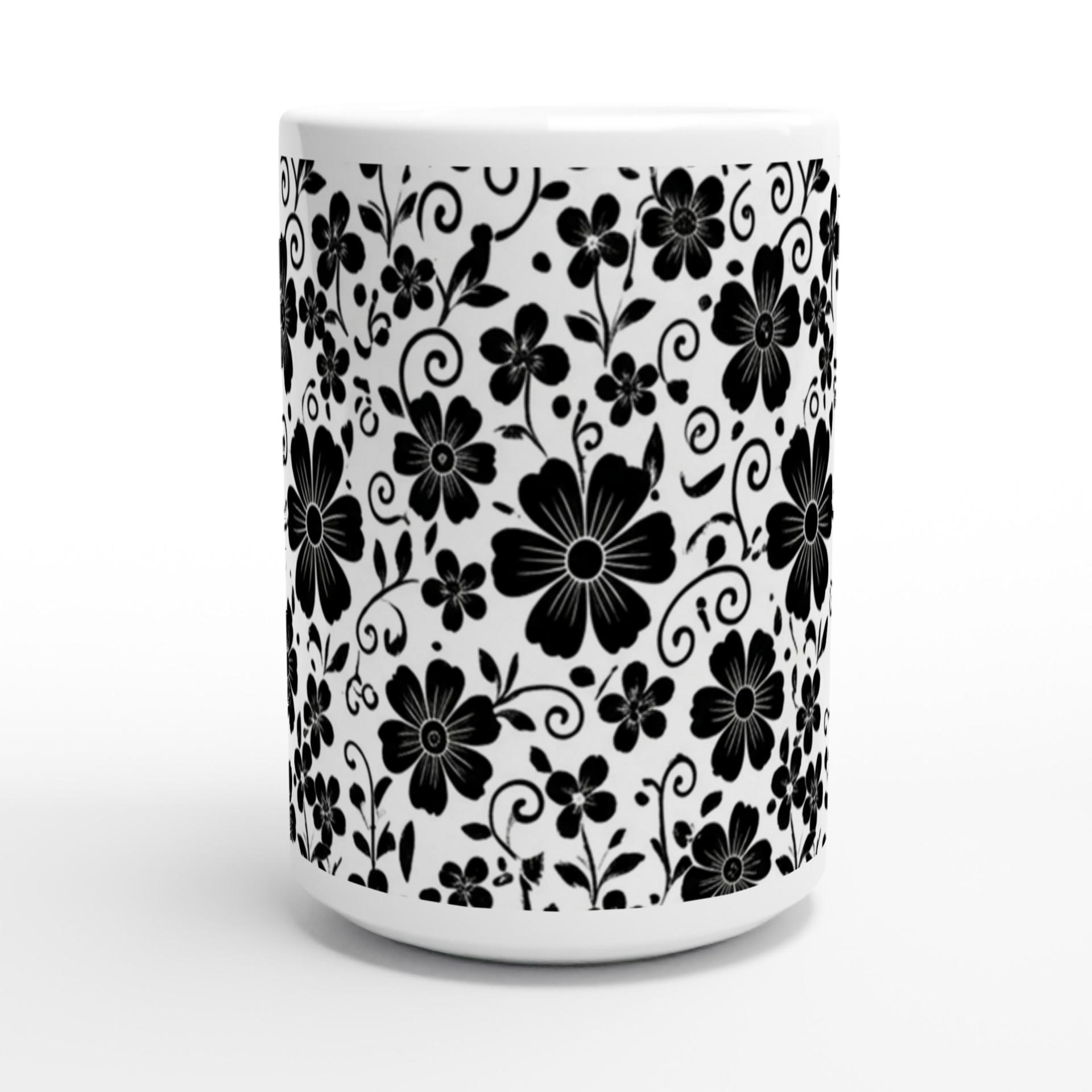 Floral Cups -  Large and Small Ceramic Mugs